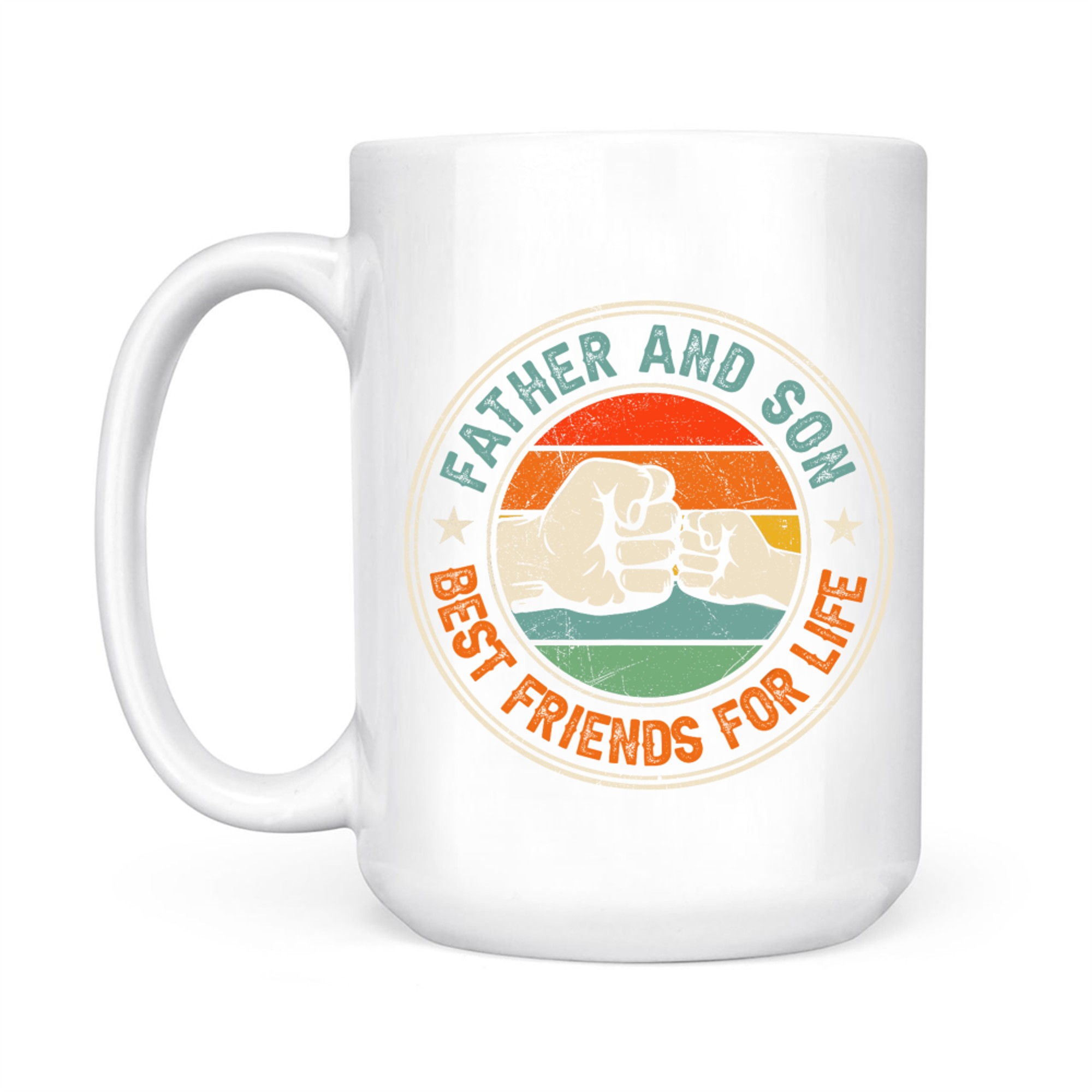 Father And Son Best Friends For Life Matching Father's Day Mug