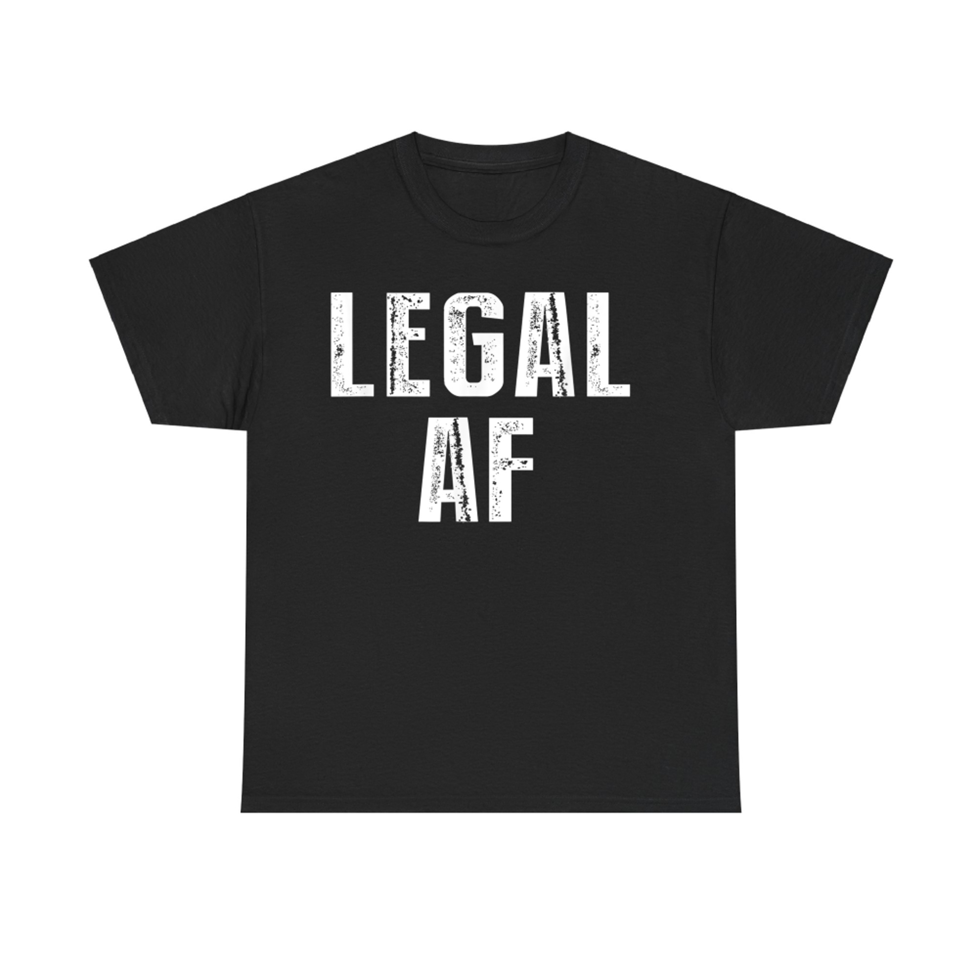 Funny 21st Birthday Gift Legal AF Years Old T-Shirt