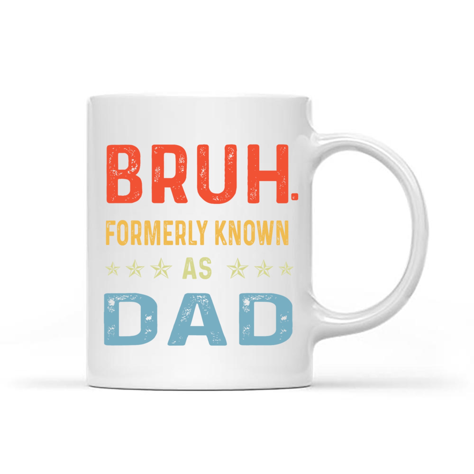 Funny Bruh Formerly Known As Dad Retro Father's Day Mug