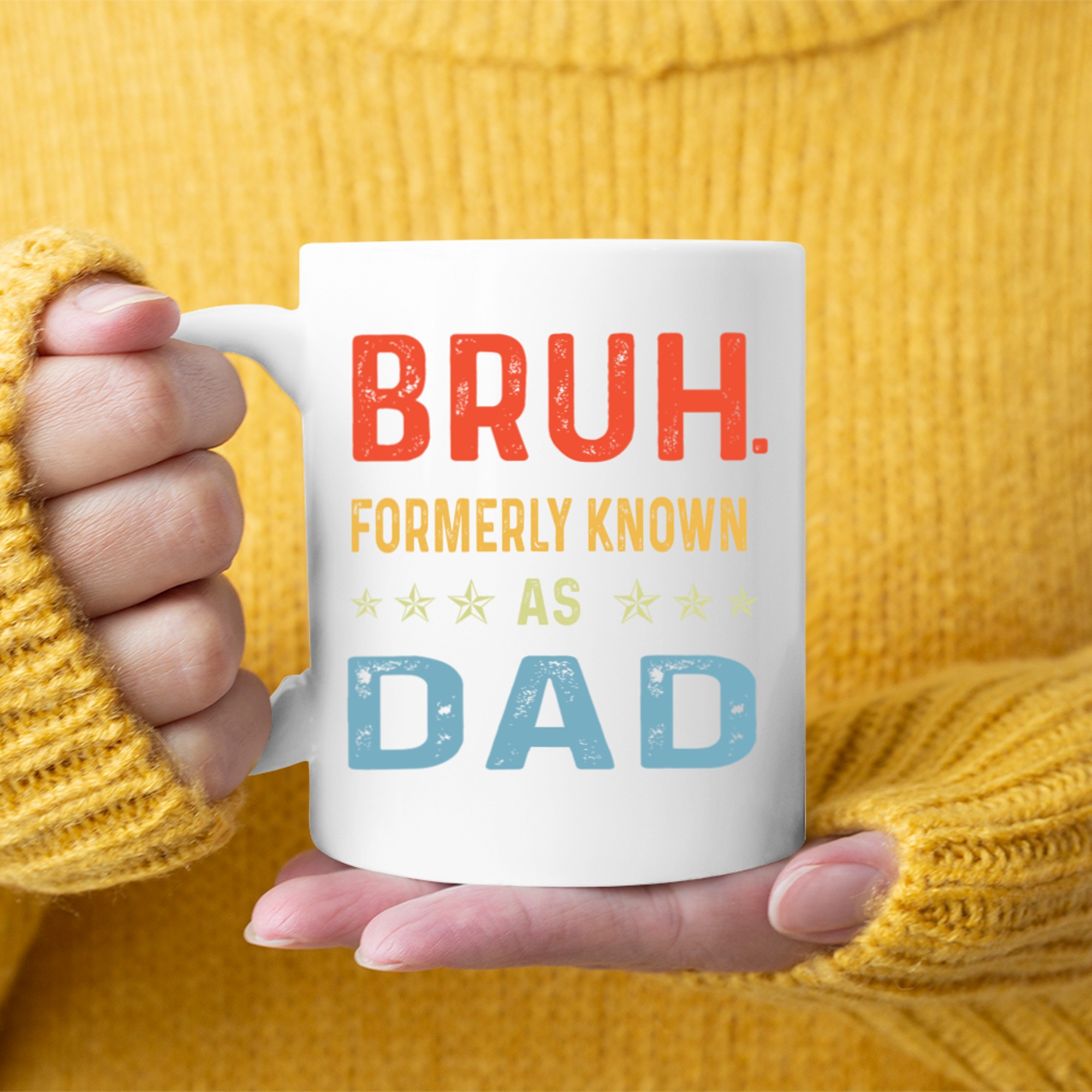 Funny Bruh Formerly Known As Dad Retro Father's Day Mug