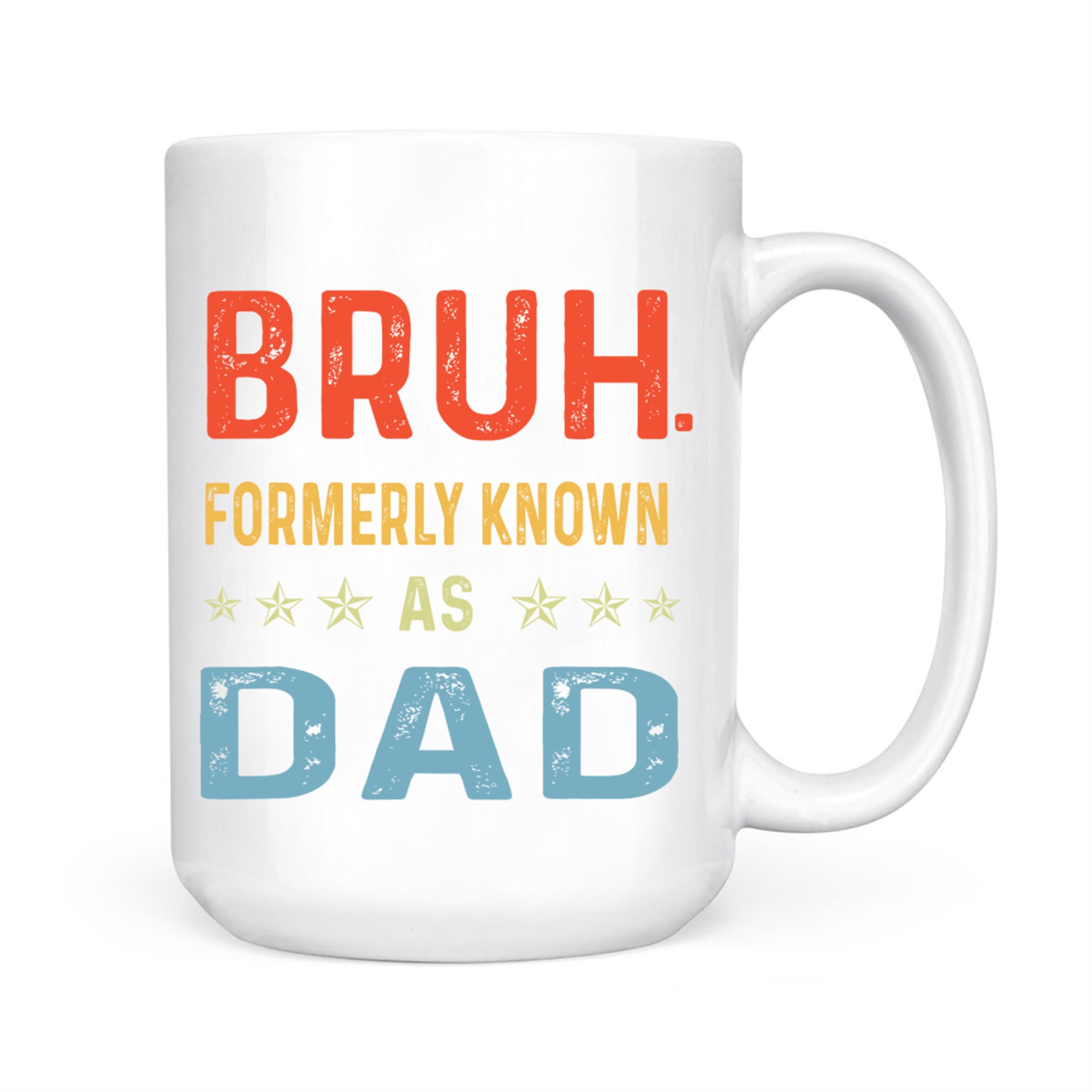 Funny Bruh Formerly Known As Dad Retro Father's Day Mug