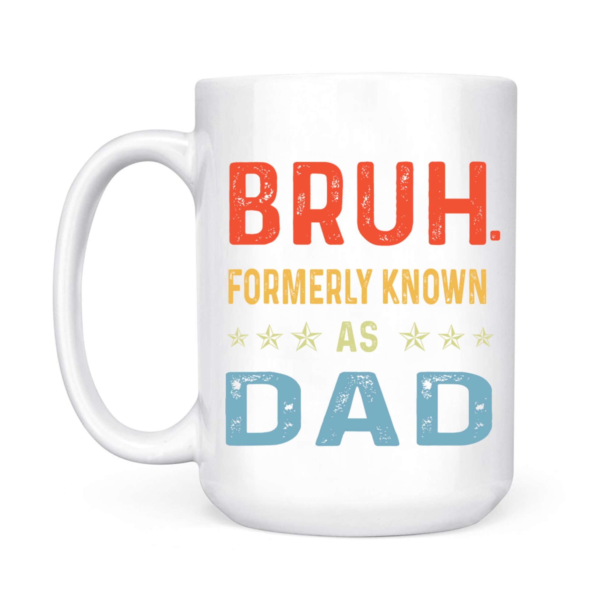 Funny Bruh Formerly Known As Dad Retro Father's Day Mug