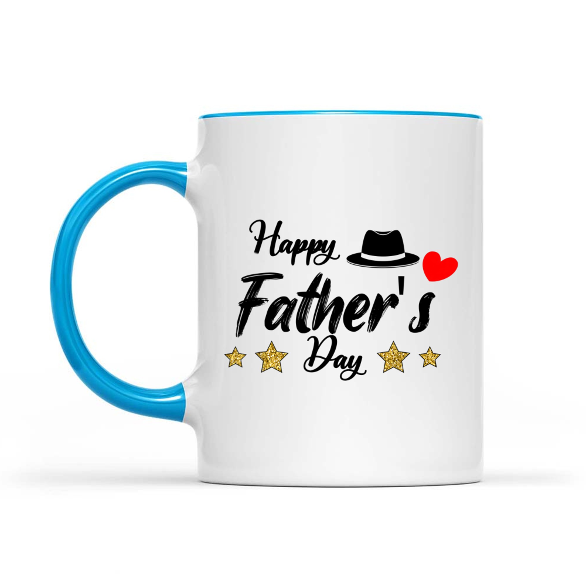 Happy Father’s Day Classic Dad Hat & Heart Gift Dad Grandpa Mug