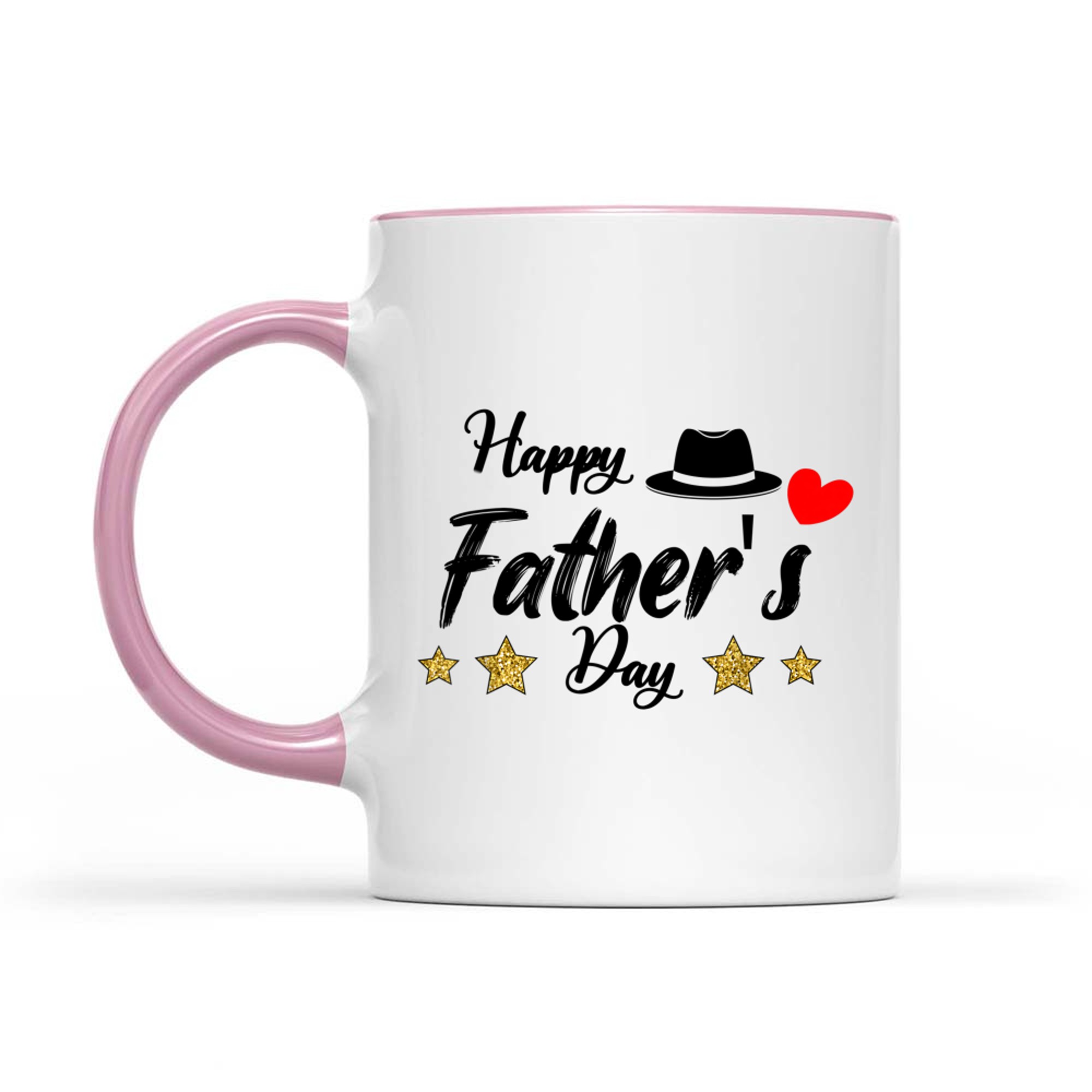 Happy Father’s Day Classic Dad Hat & Heart Gift Dad Grandpa Mug