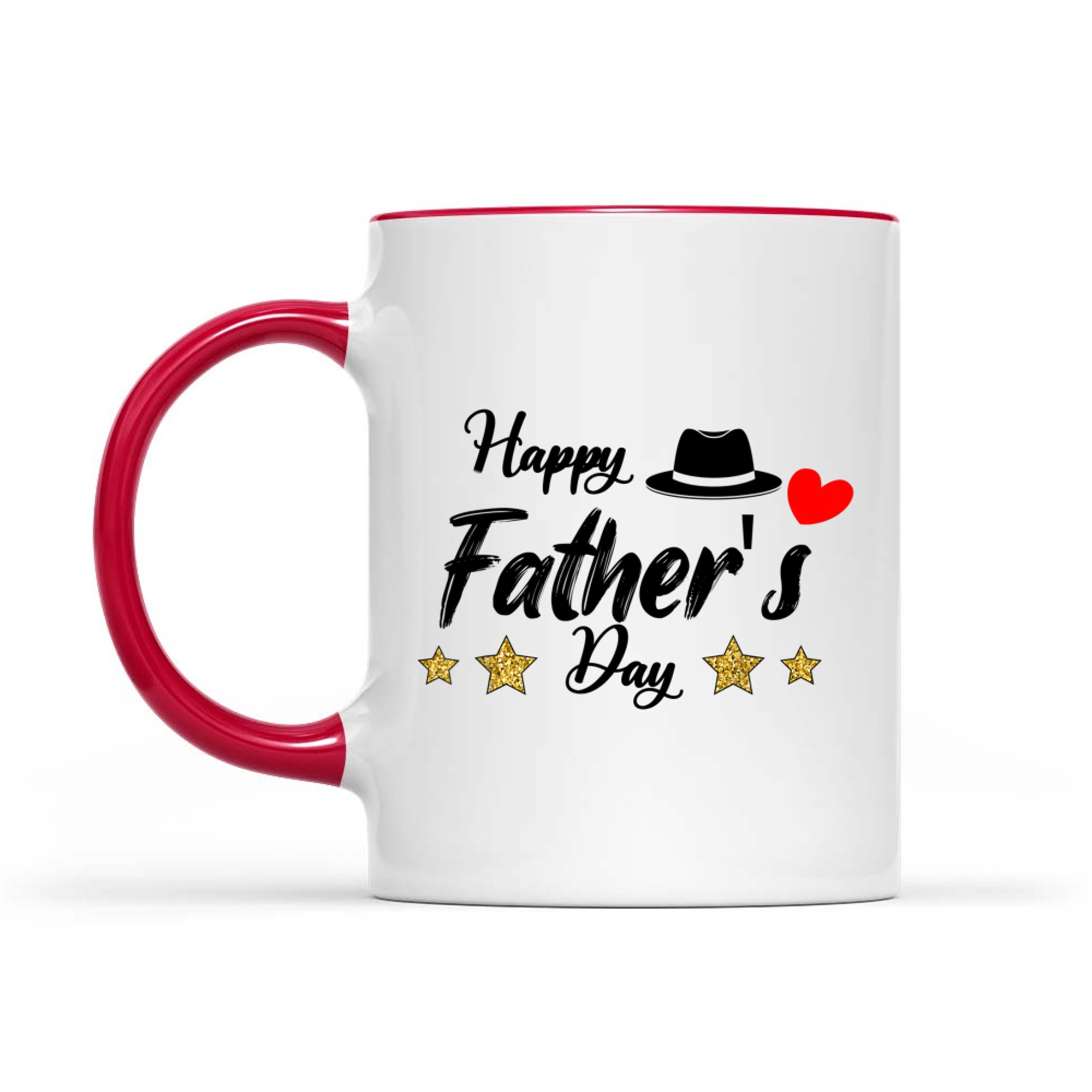 Happy Father’s Day Classic Dad Hat & Heart Gift Dad Grandpa Mug