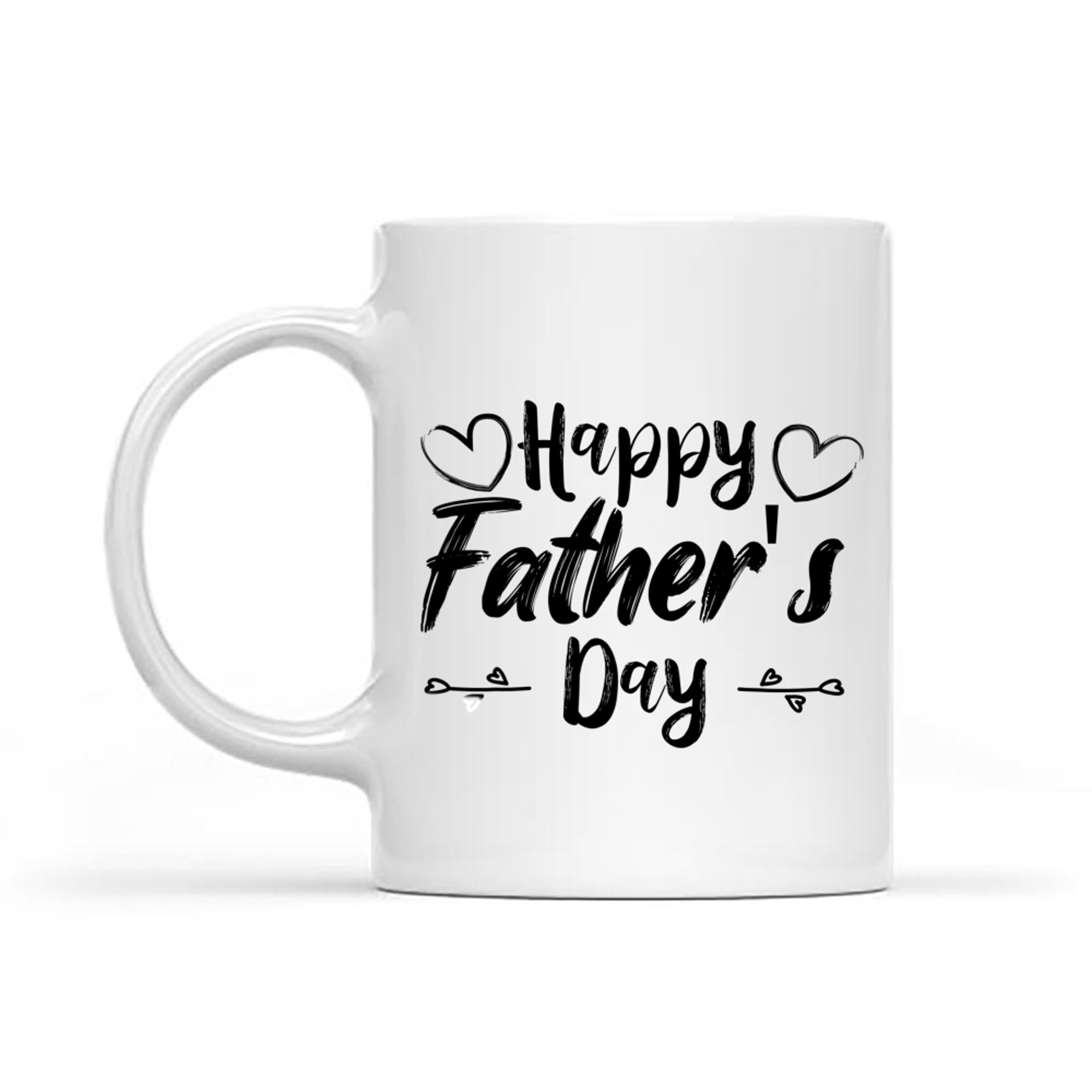 Happy Father’s Day Cute Handwritten Heart Design Dad Mug