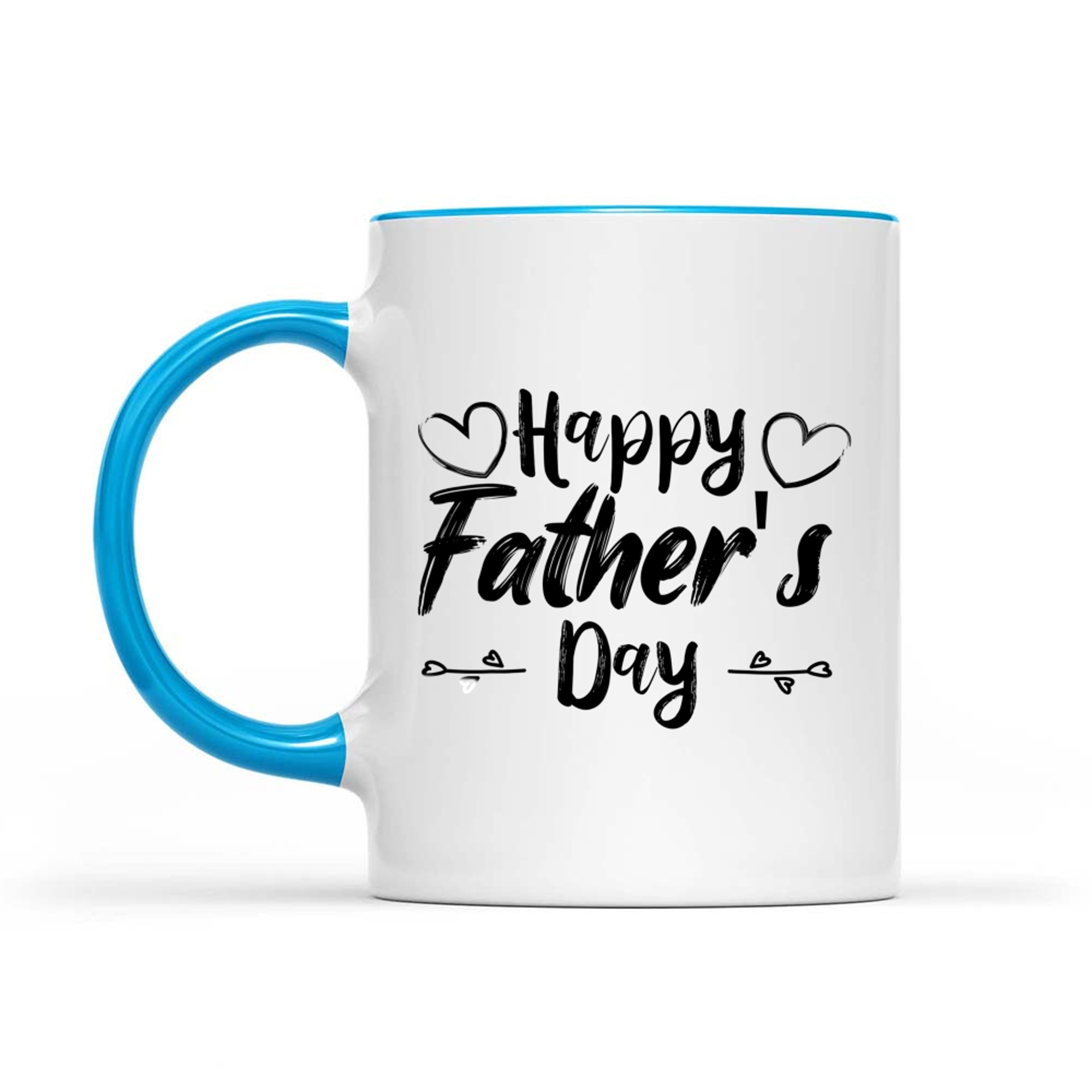 Happy Father’s Day Cute Handwritten Heart Design Dad Mug