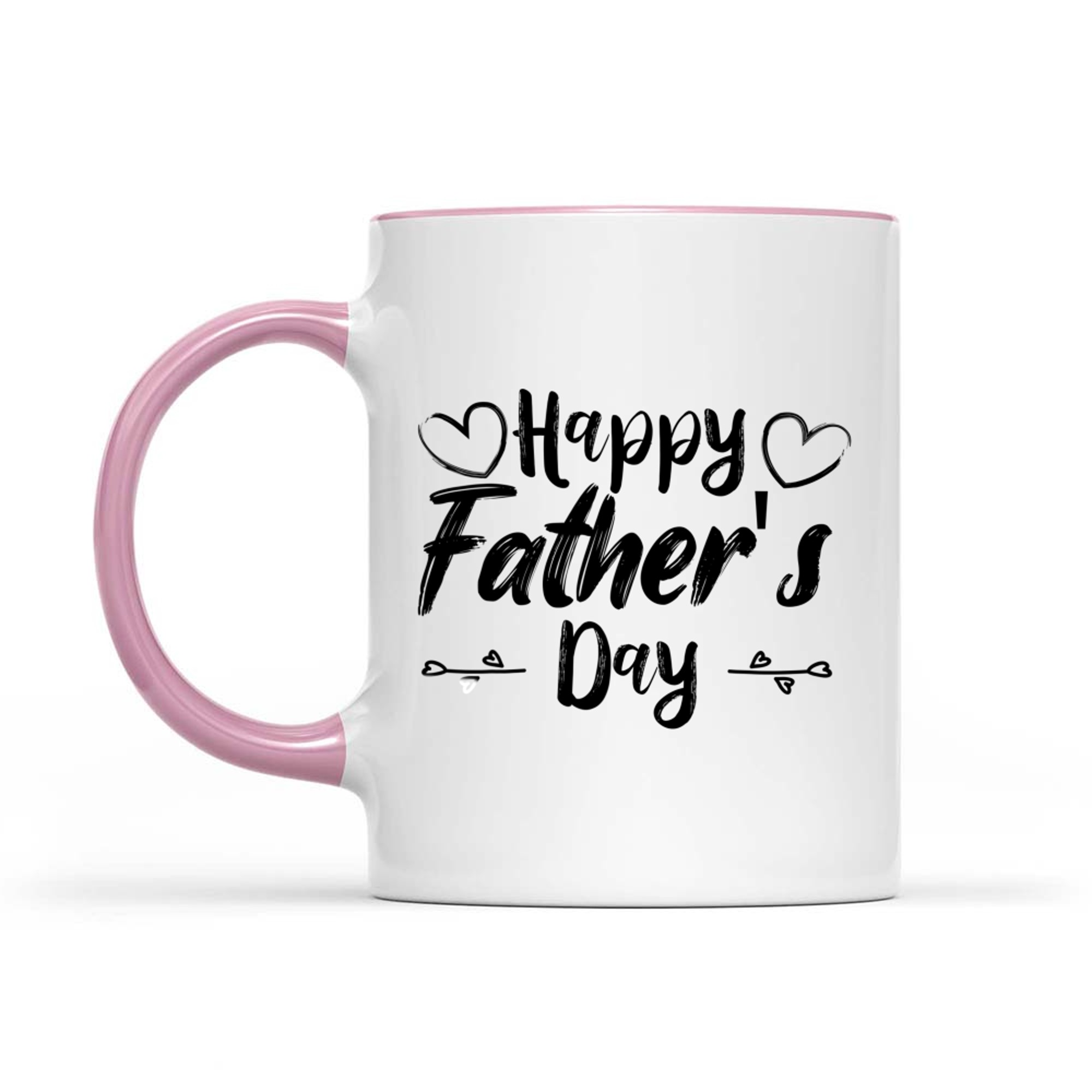 Happy Father’s Day Cute Handwritten Heart Design Dad Mug
