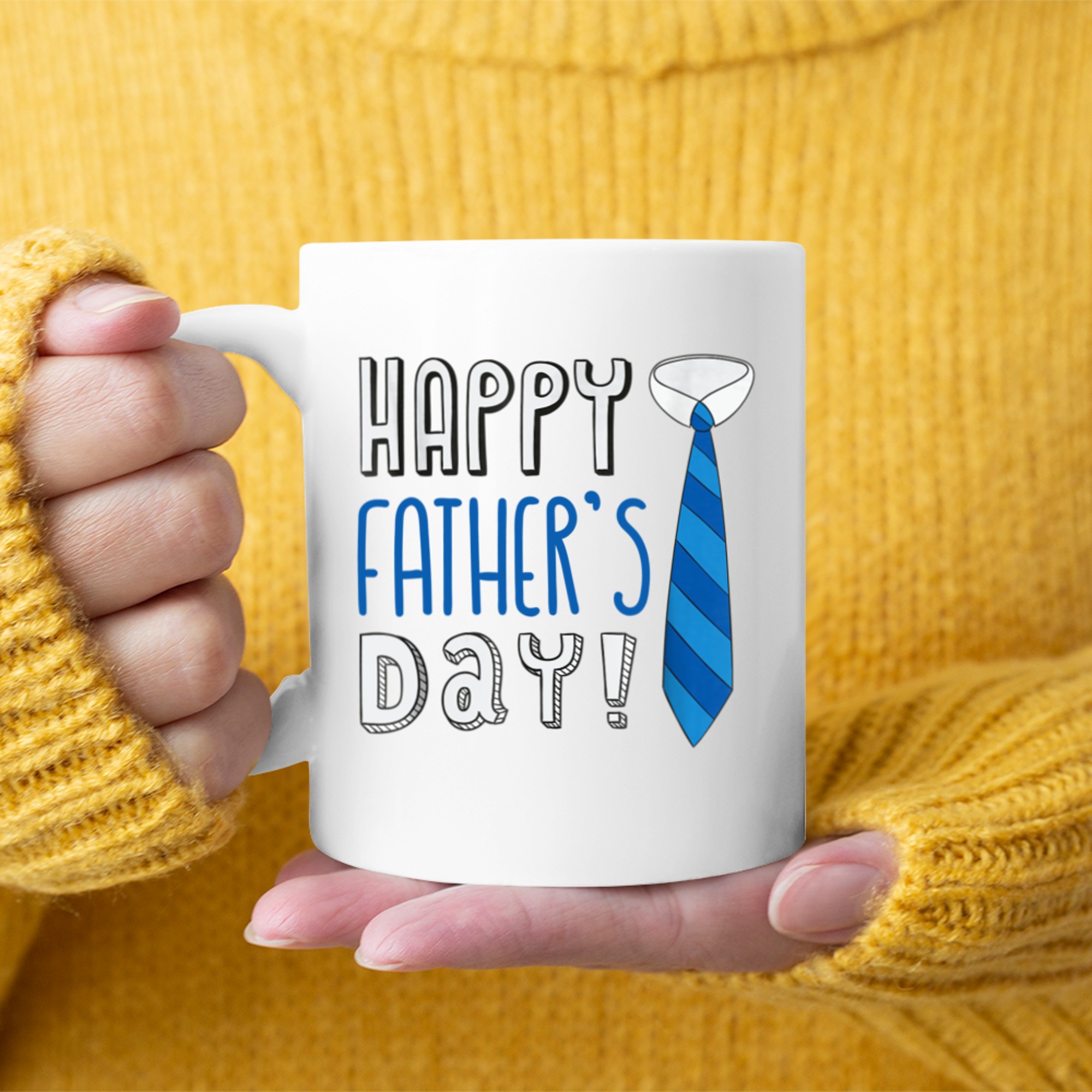 Happy Father’s Day Cute Tie Design Mug