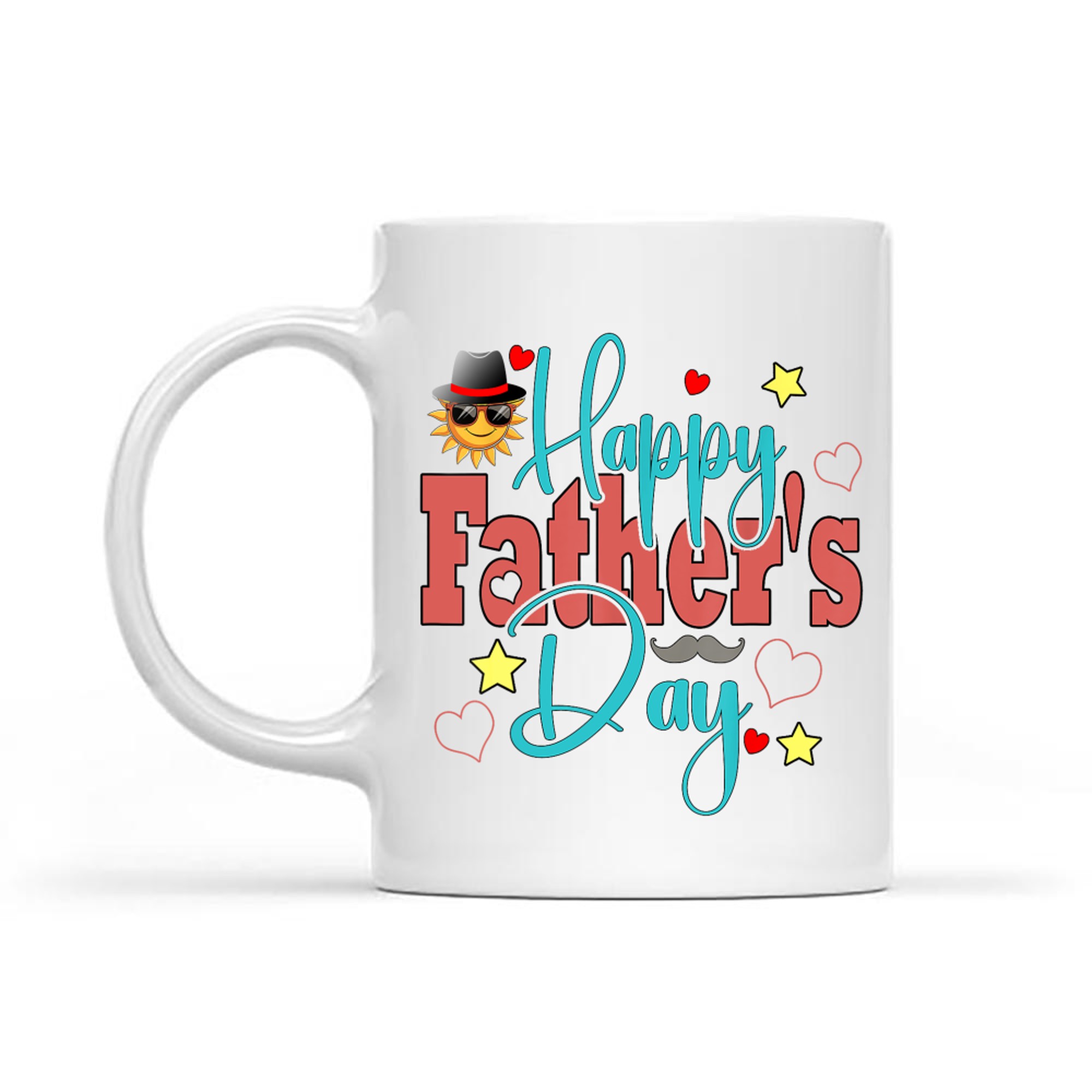 Happy Father's Day Funny Colorful Dad Grandpa Love Mug
