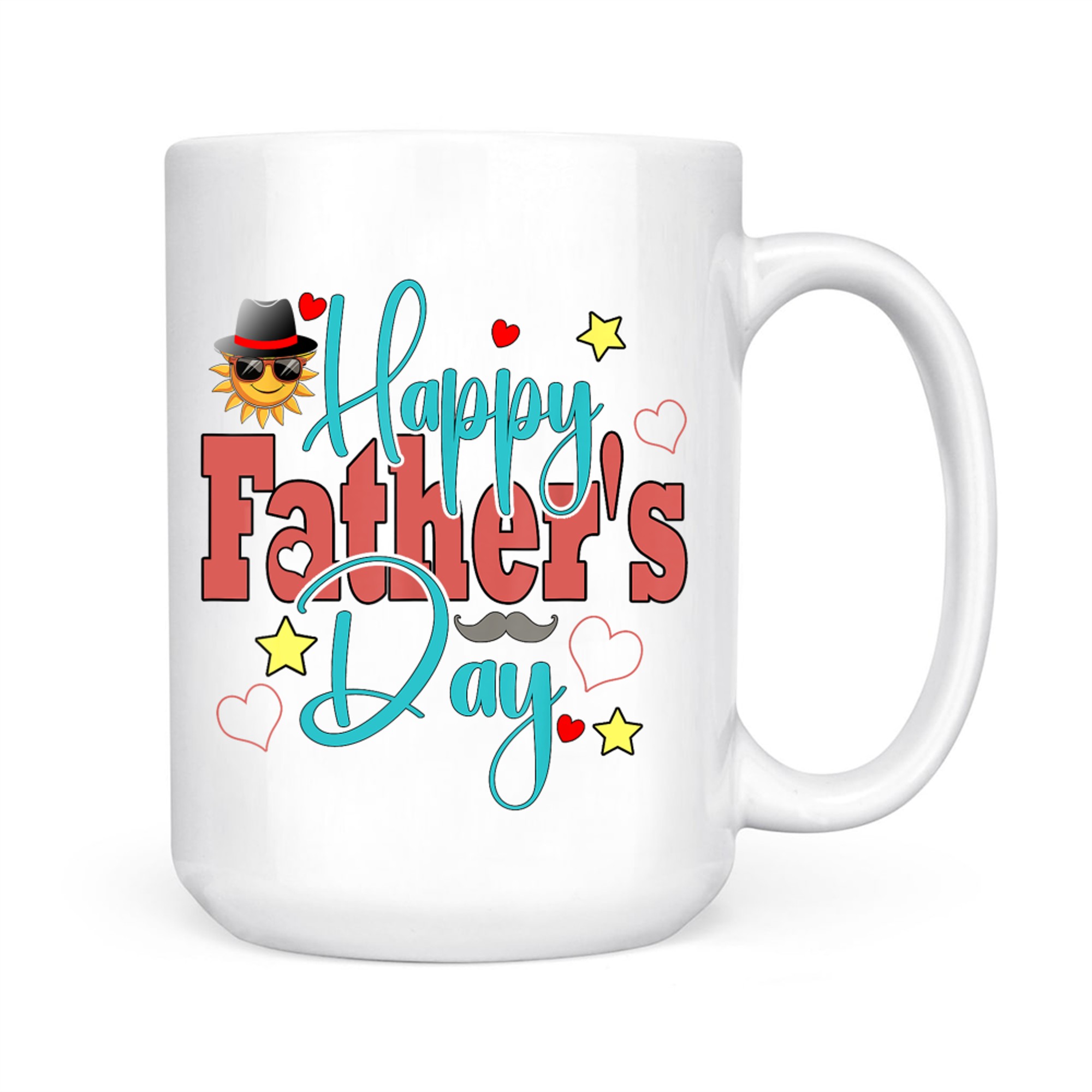 Happy Father's Day Funny Colorful Dad Grandpa Love Mug