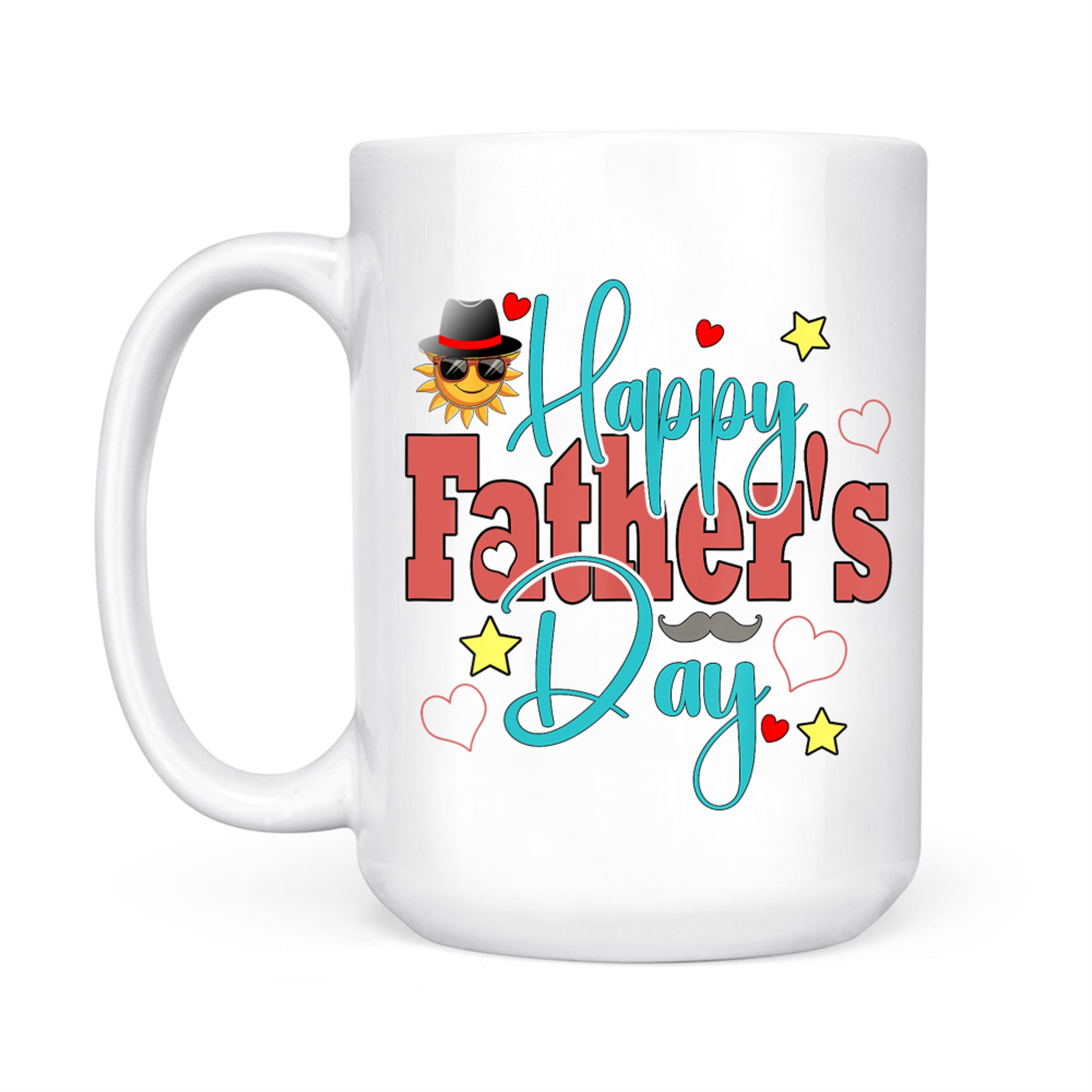 Happy Father's Day Funny Colorful Dad Grandpa Love Mug
