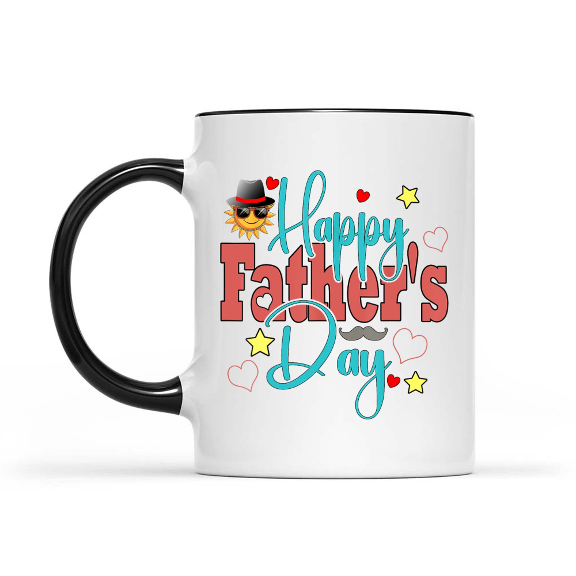 Happy Father's Day Funny Colorful Dad Grandpa Love Mug