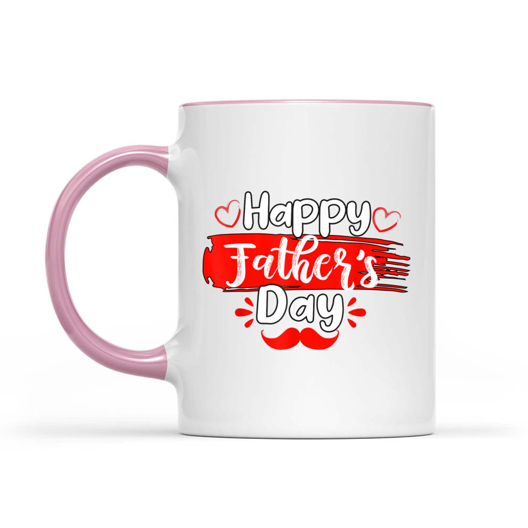 Happy Father’s Day Red Mustache Gift Dad Grandpa Mug