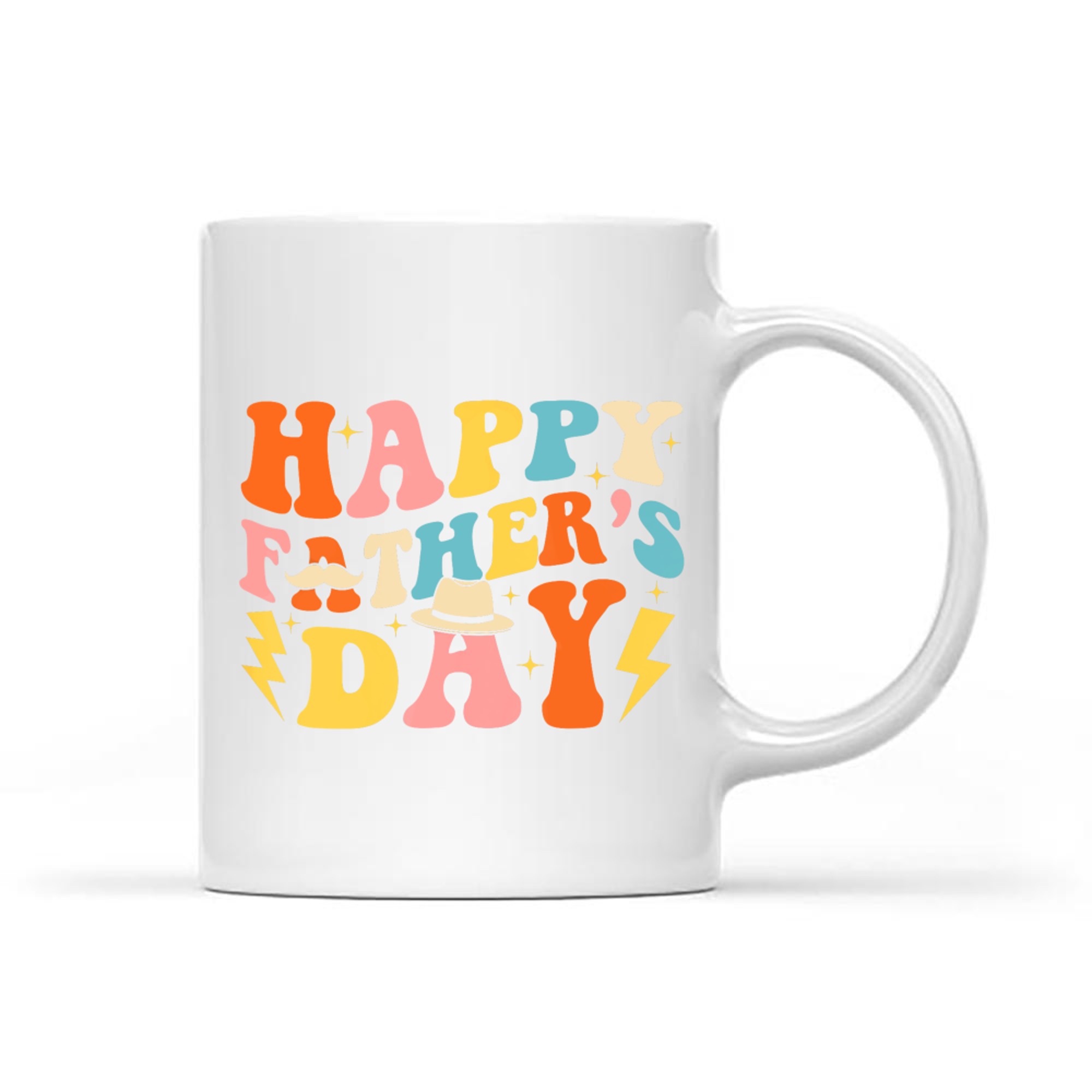 Happy Father's Day Retro Funny Groovy 70s Dad Mug