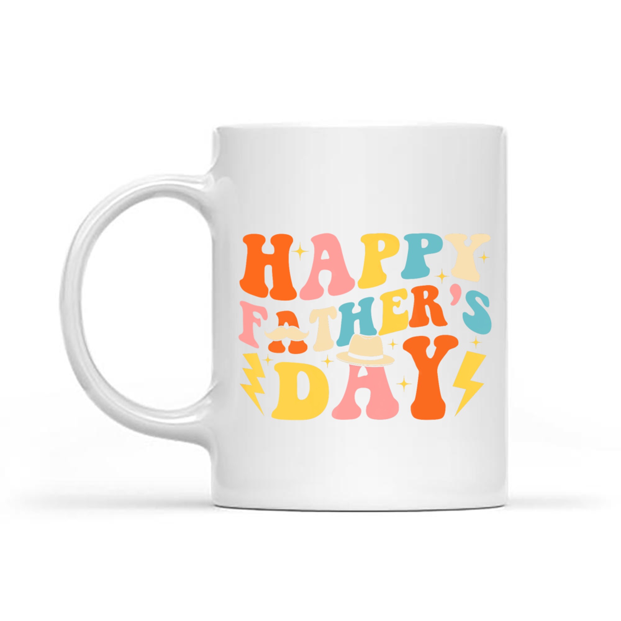 Happy Father's Day Retro Funny Groovy 70s Dad Mug