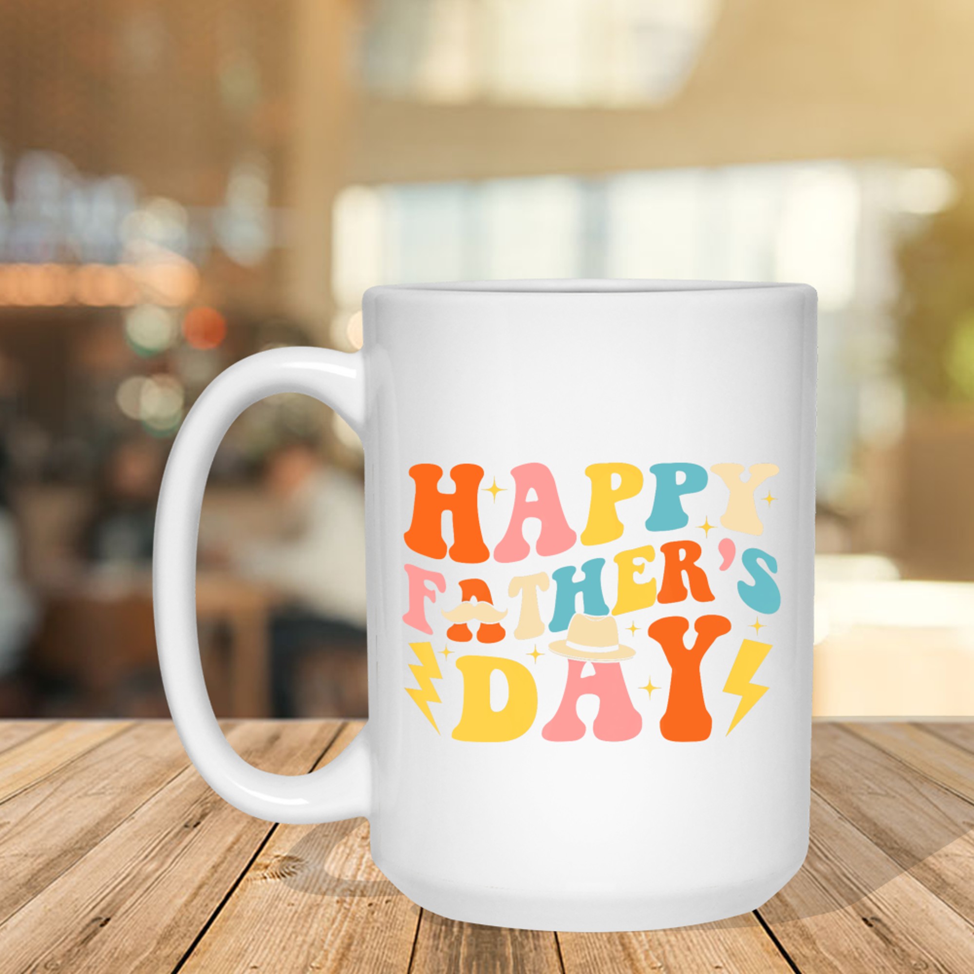 Happy Father's Day Retro Funny Groovy 70s Dad Mug