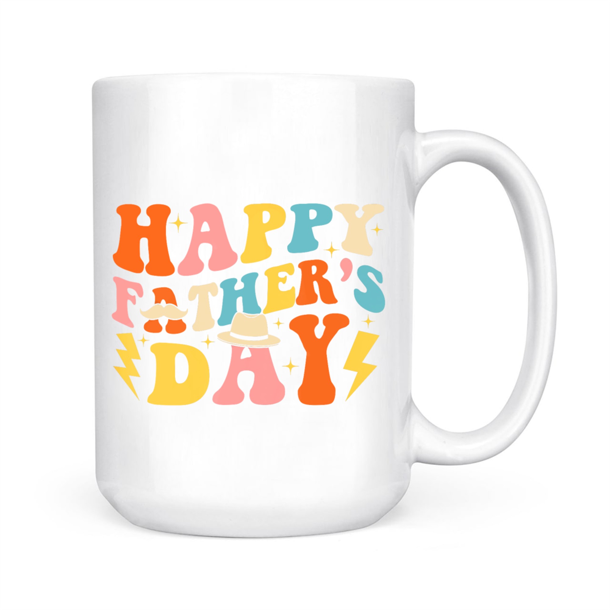 Happy Father's Day Retro Funny Groovy 70s Dad Mug