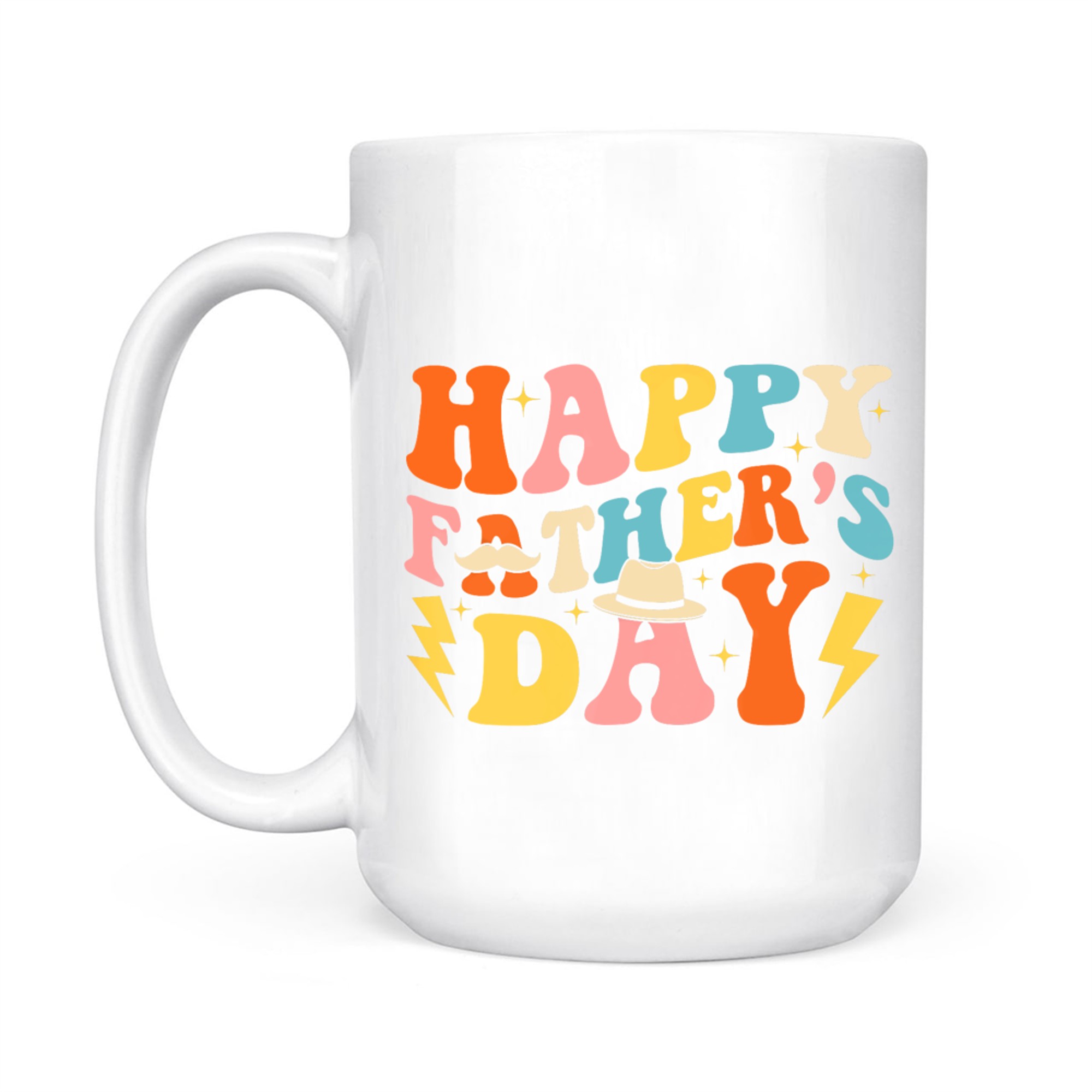Happy Father's Day Retro Funny Groovy 70s Dad Mug