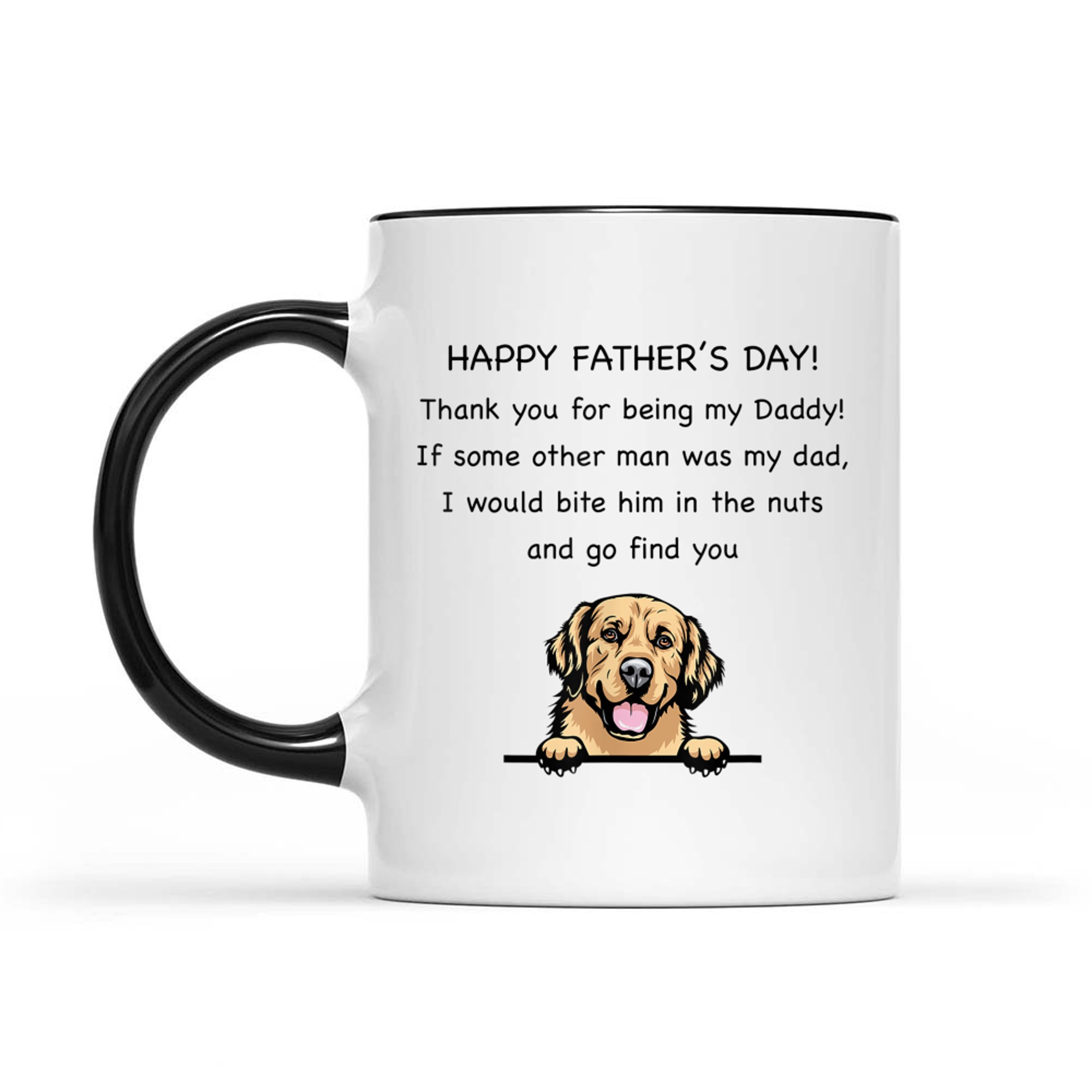 Happy Father's Day Thank You For Being My Daddy Dog Lovers Mug