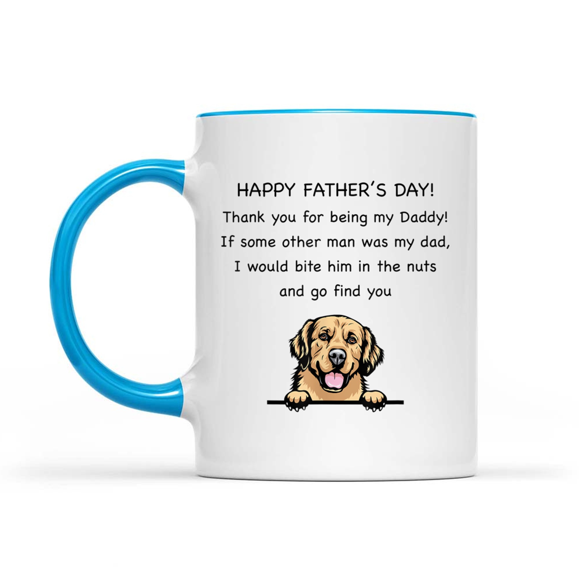 Happy Father's Day Thank You For Being My Daddy Dog Lovers Mug