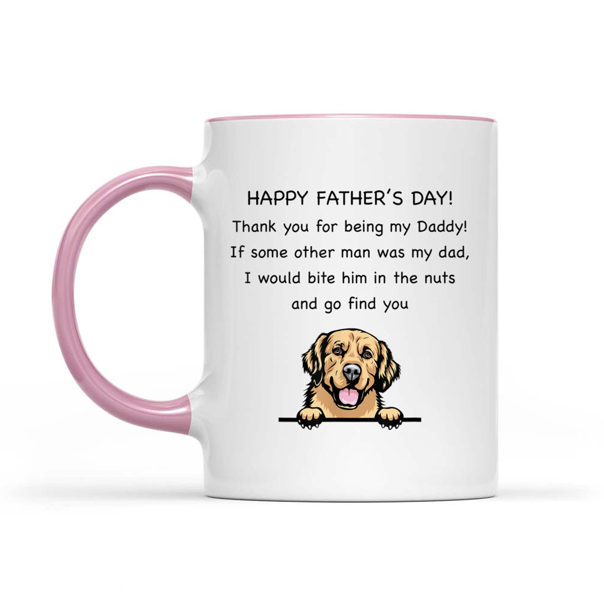 Happy Father's Day Thank You For Being My Daddy Dog Lovers Mug