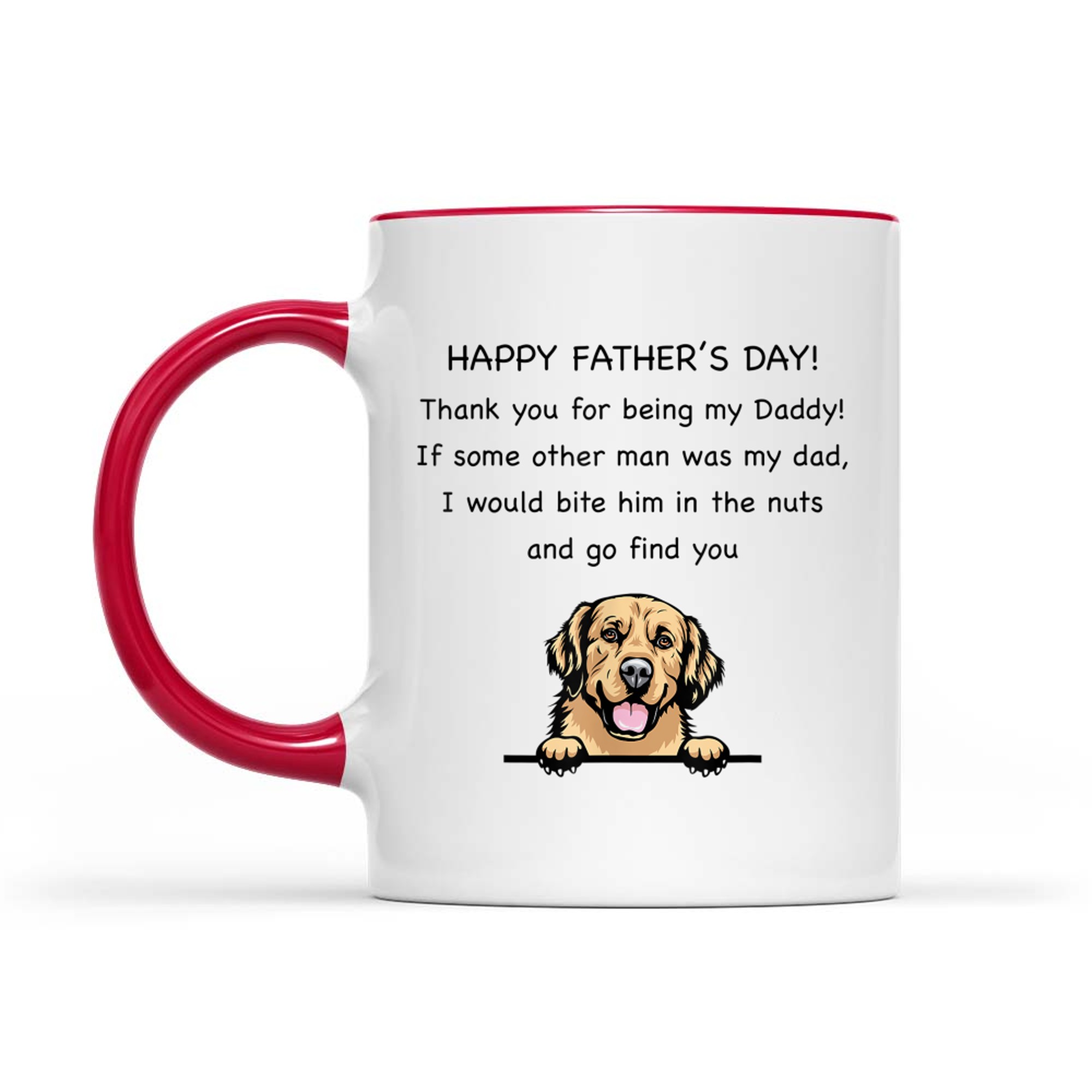 Happy Father's Day Thank You For Being My Daddy Dog Lovers Mug