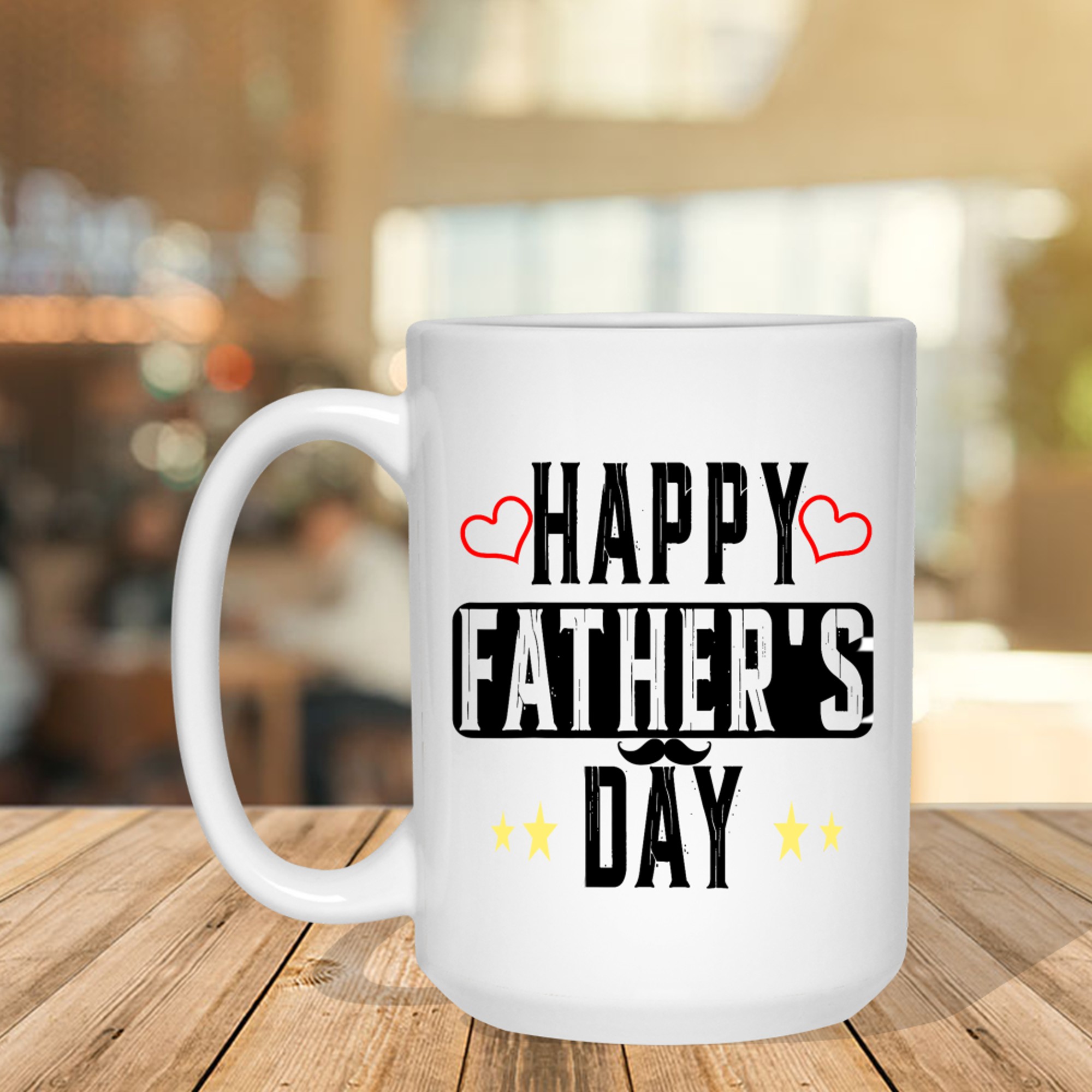 Happy Father's Day Vintage Retro Gift Dad Grandpa Mug