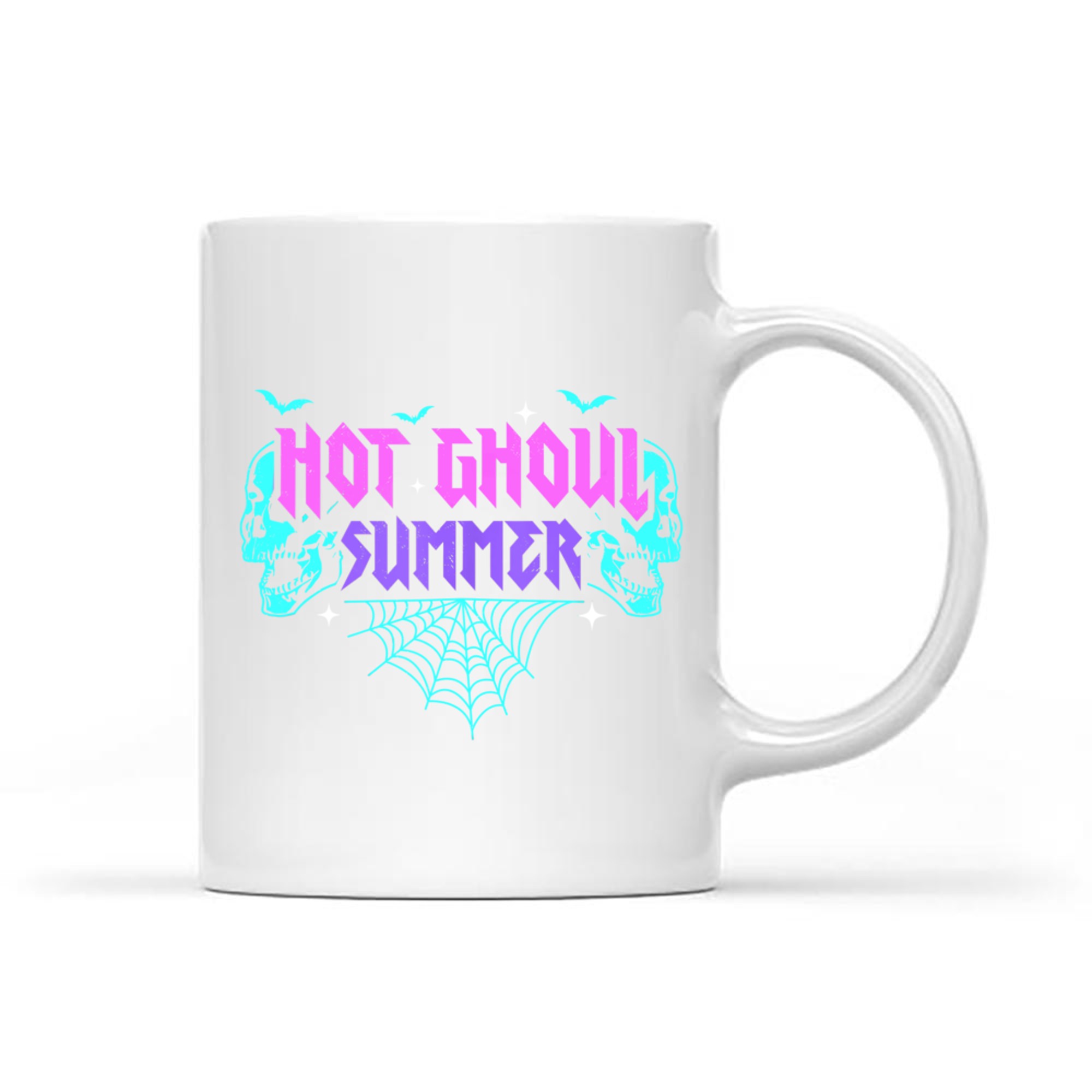 Hot Ghoul Summer Pastel Goth Gothic Funny Halloween Skeleton Mug