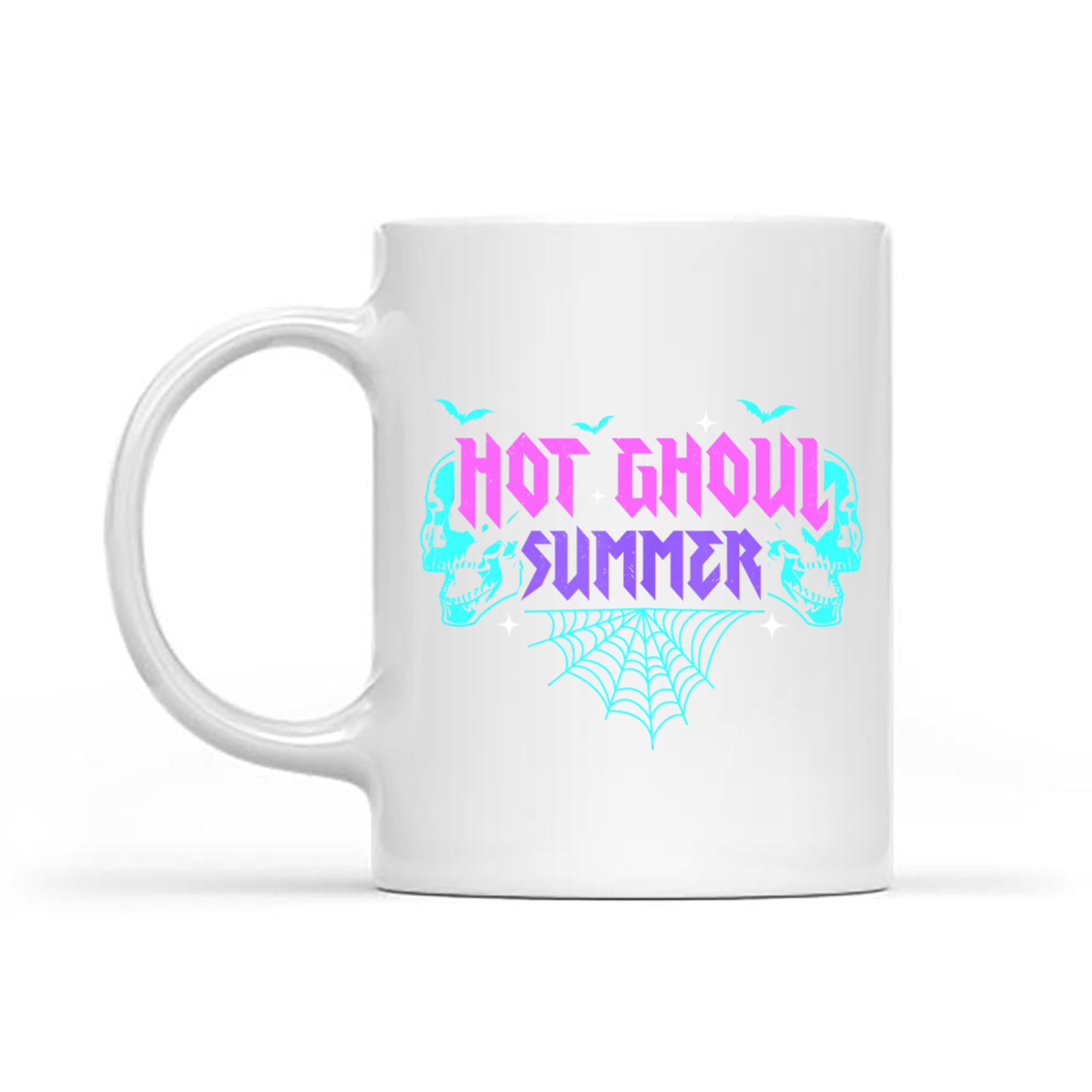 Hot Ghoul Summer Pastel Goth Gothic Funny Halloween Skeleton Mug