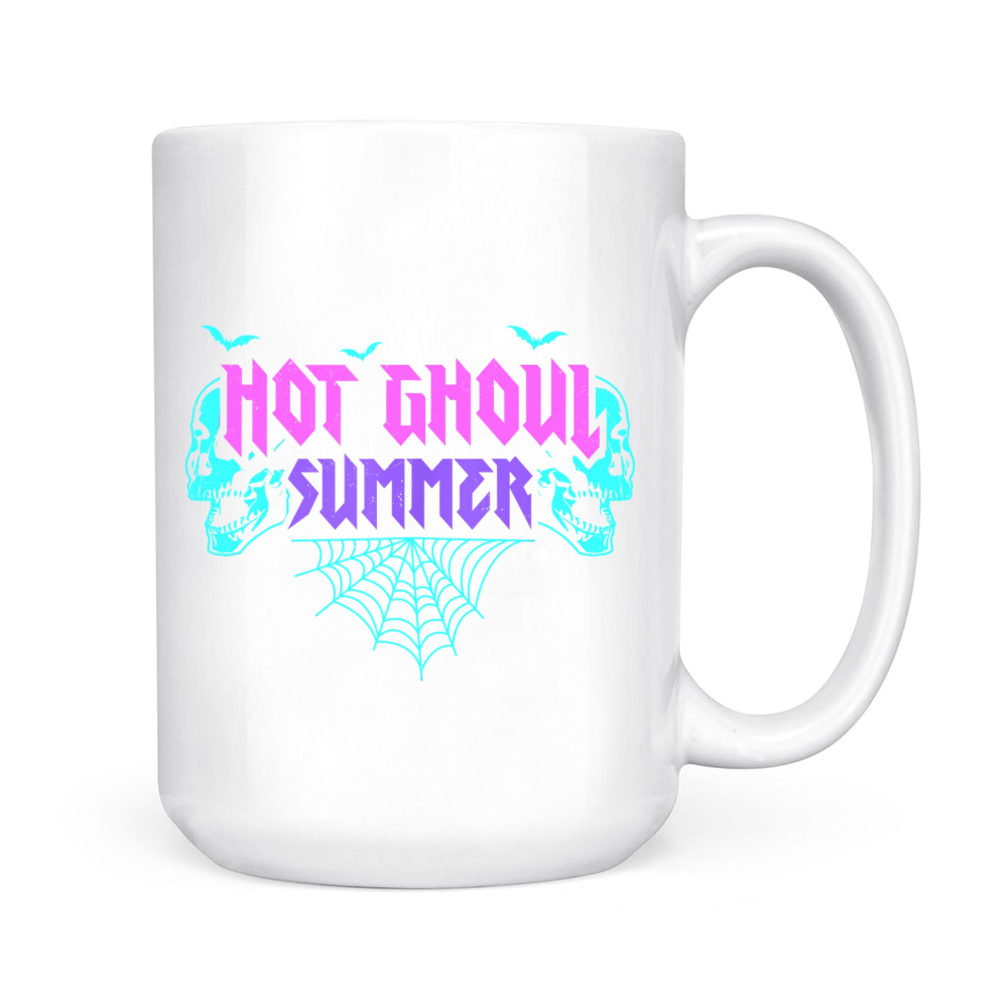 Hot Ghoul Summer Pastel Goth Gothic Funny Halloween Skeleton Mug