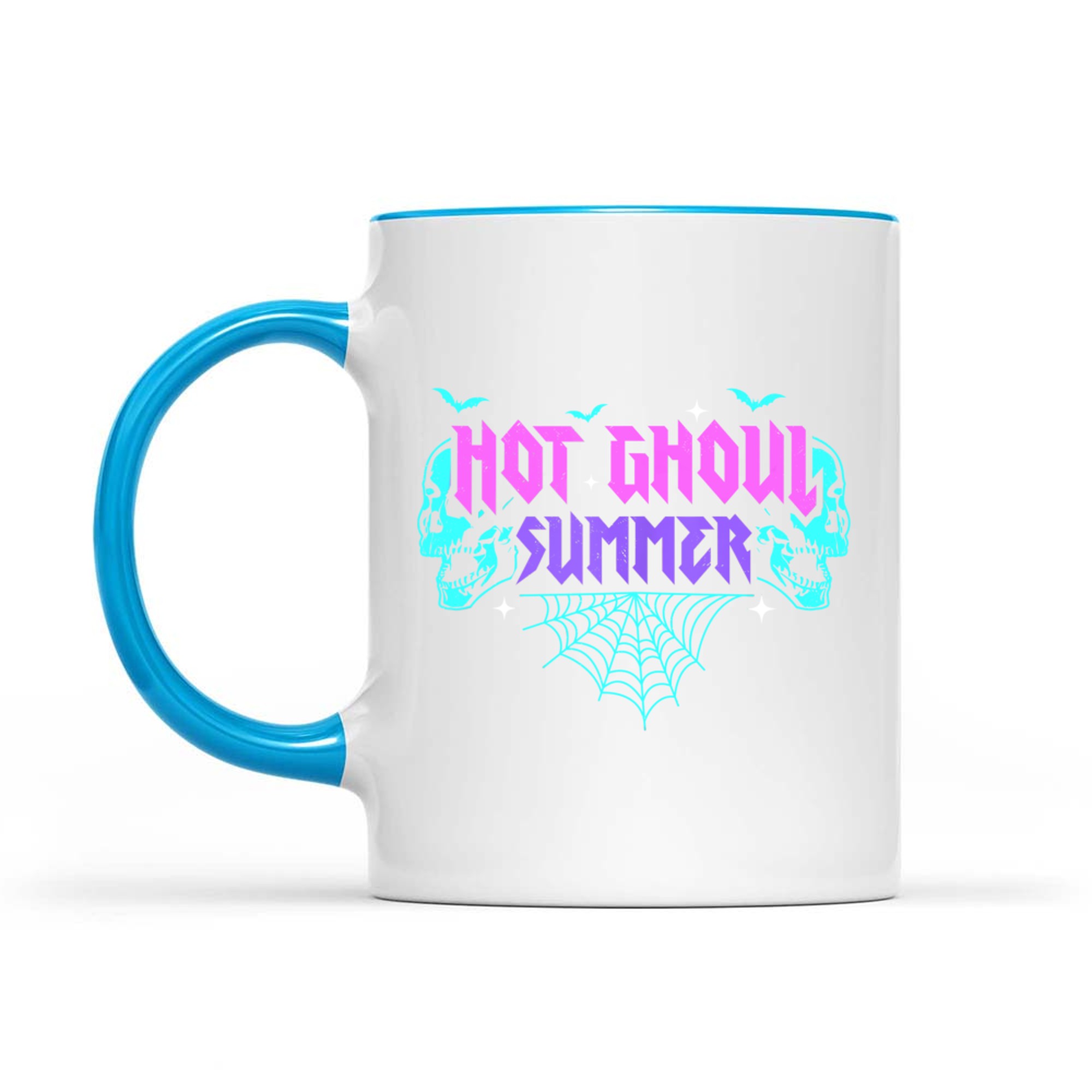 Hot Ghoul Summer Pastel Goth Gothic Funny Halloween Skeleton Mug