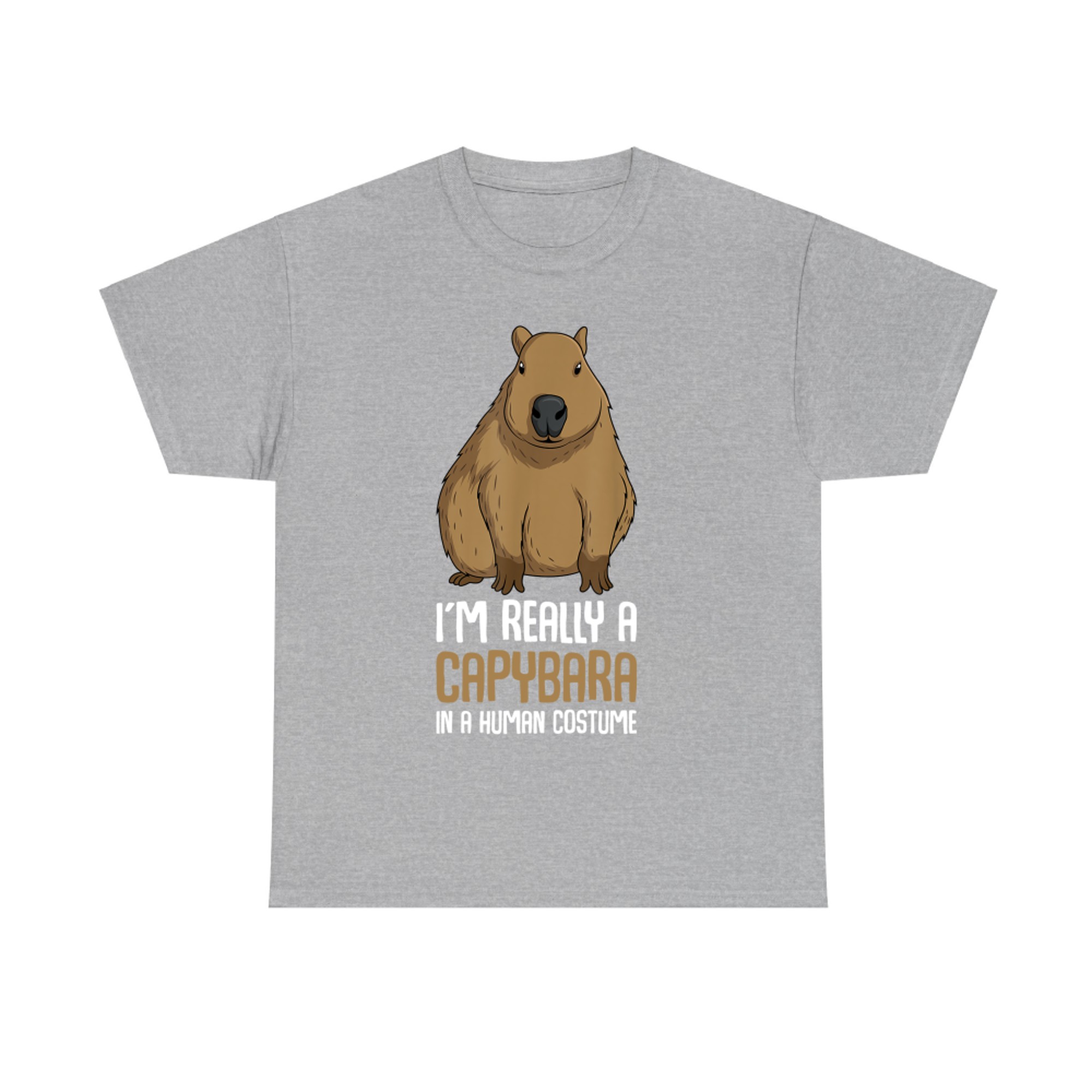 I’m Really A Capybara In A Human Costume Funny Capybara T-Shirt