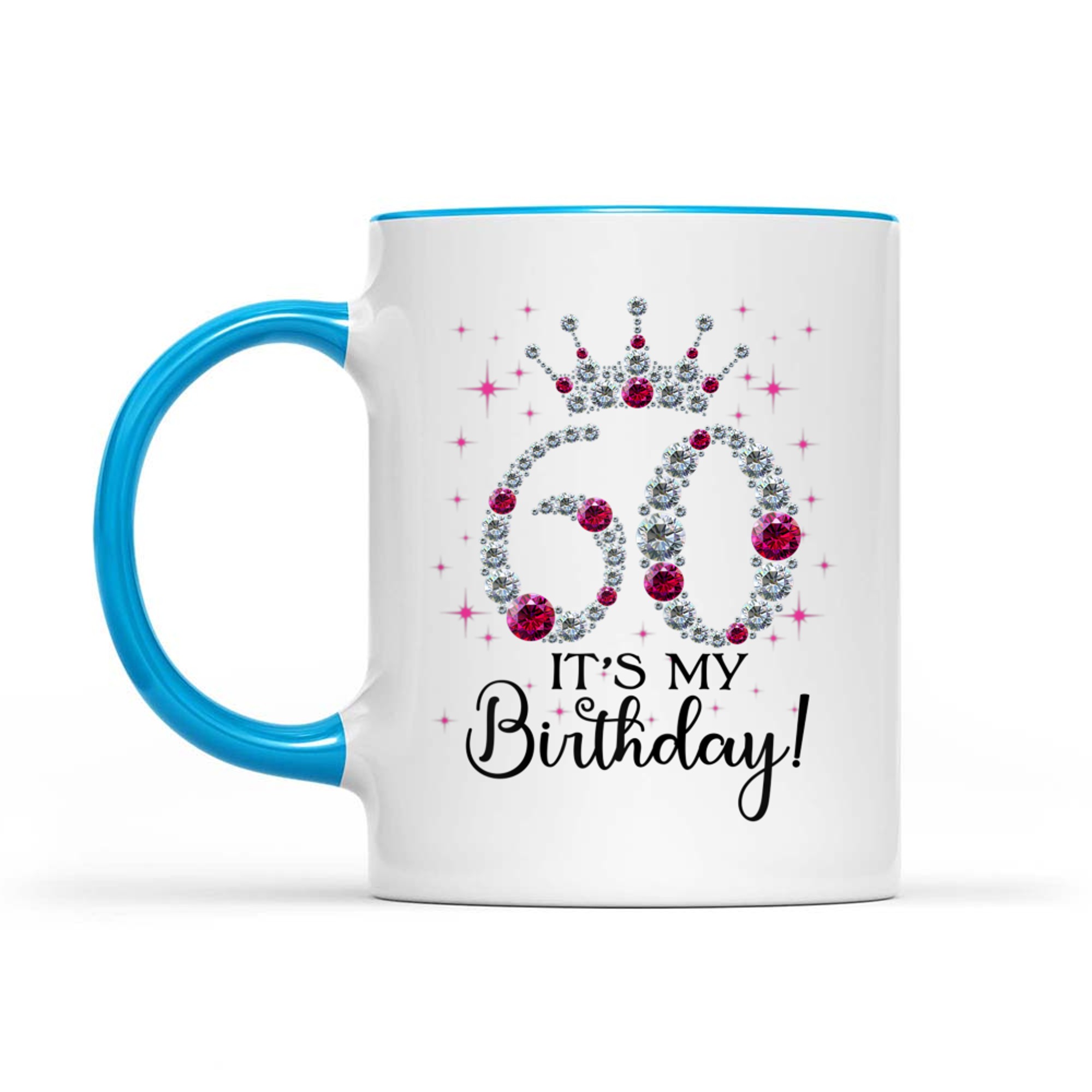 It’s My Birthday Celebration 60th Birthday Queen Crown Bling Design Mug