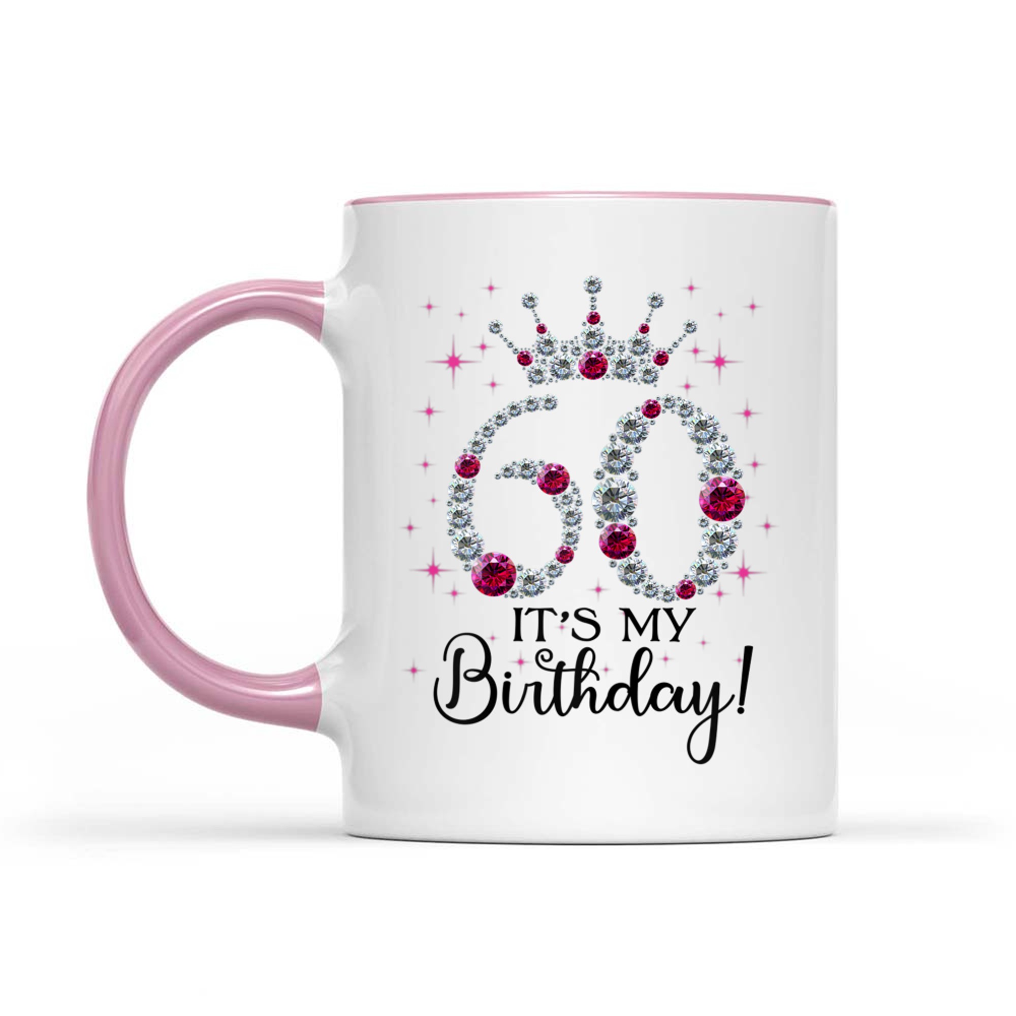 It’s My Birthday Celebration 60th Birthday Queen Crown Bling Design Mug