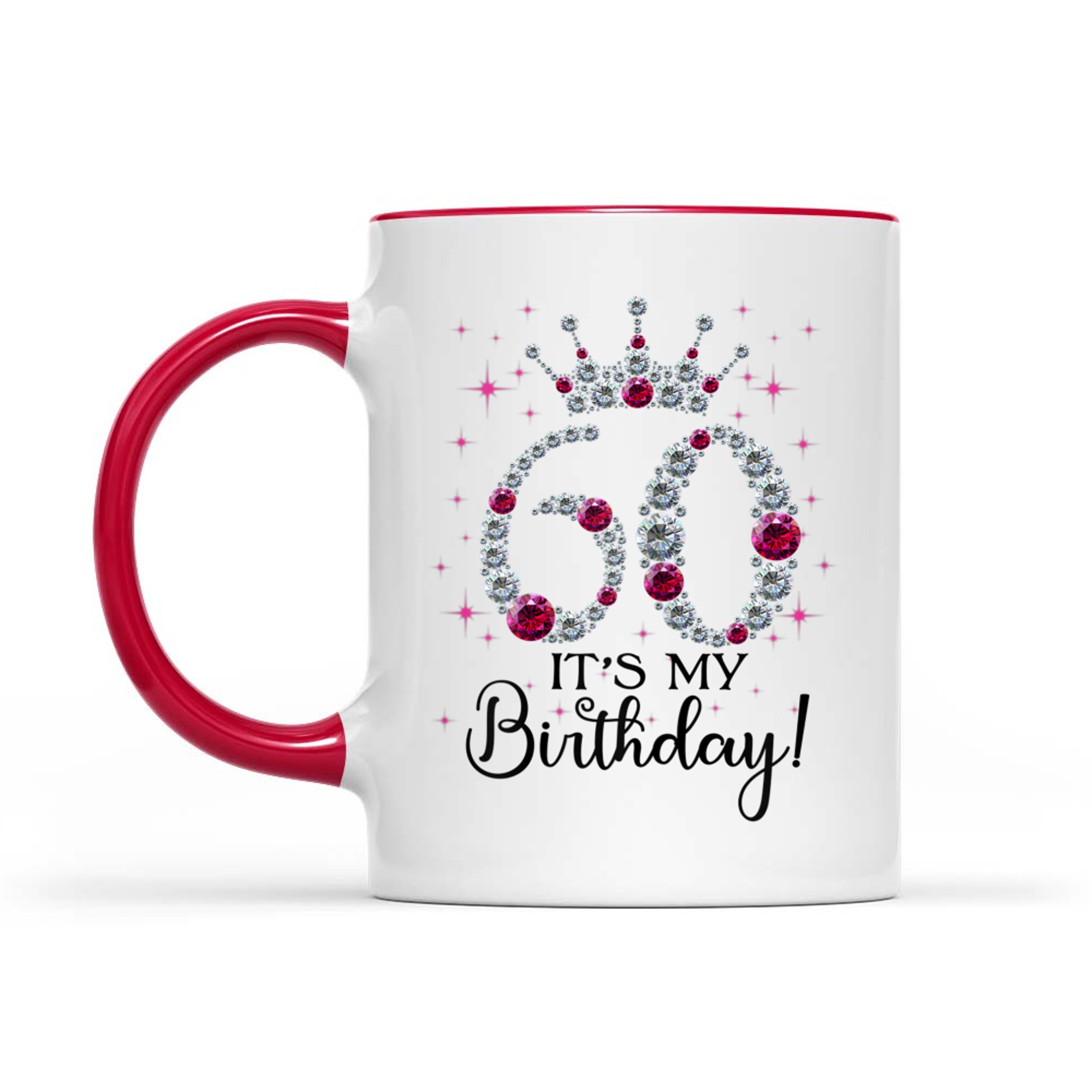It’s My Birthday Celebration 60th Birthday Queen Crown Bling Design Mug