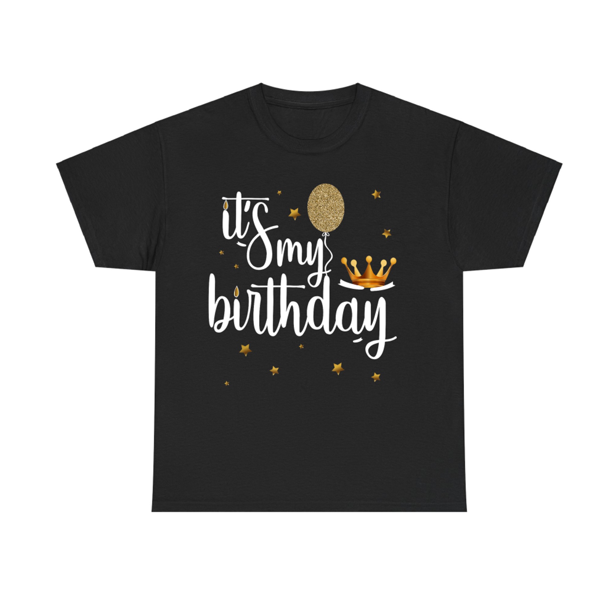 Its My Birthday Shirt Women Girl Kids Funny Crown Balloons T-Shirt