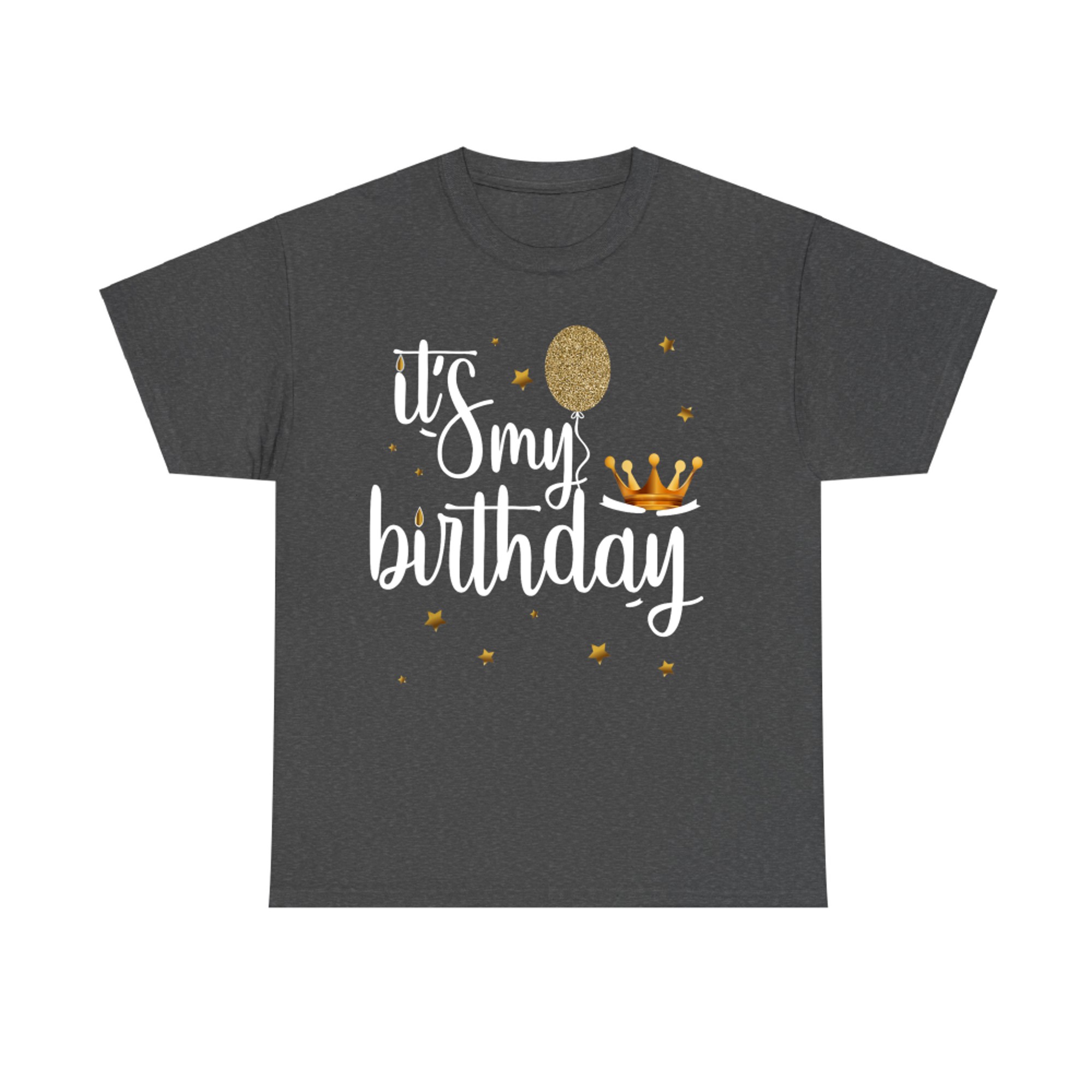 Its My Birthday Shirt Women Girl Kids Funny Crown Balloons T-Shirt