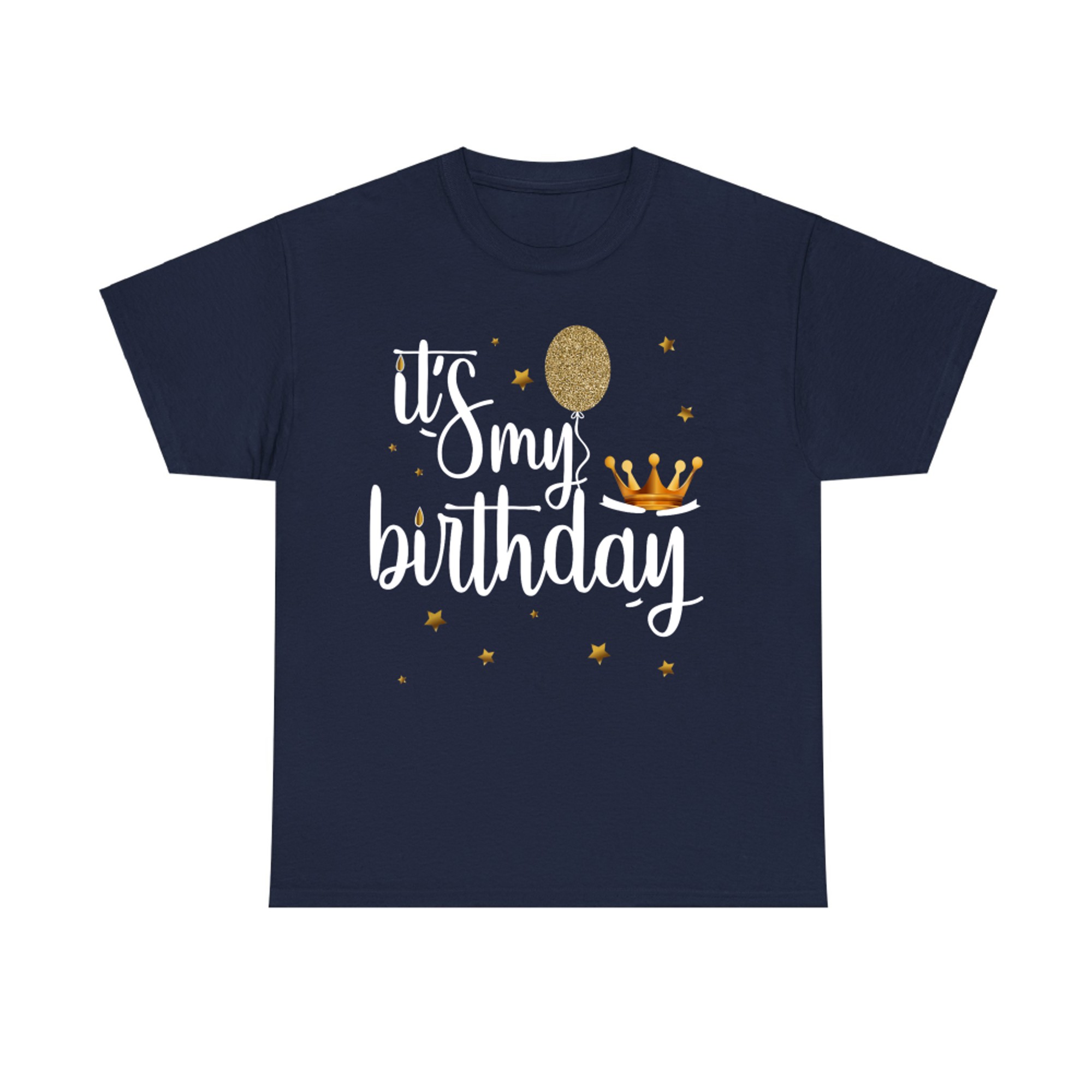 Its My Birthday Shirt Women Girl Kids Funny Crown Balloons T-Shirt