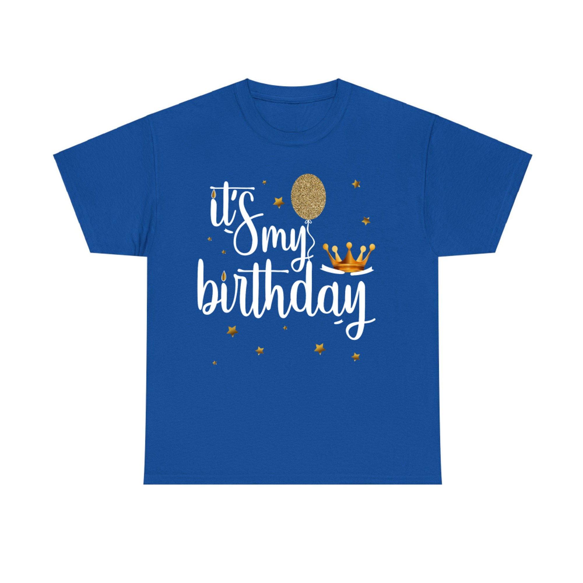 Its My Birthday Shirt Women Girl Kids Funny Crown Balloons T-Shirt