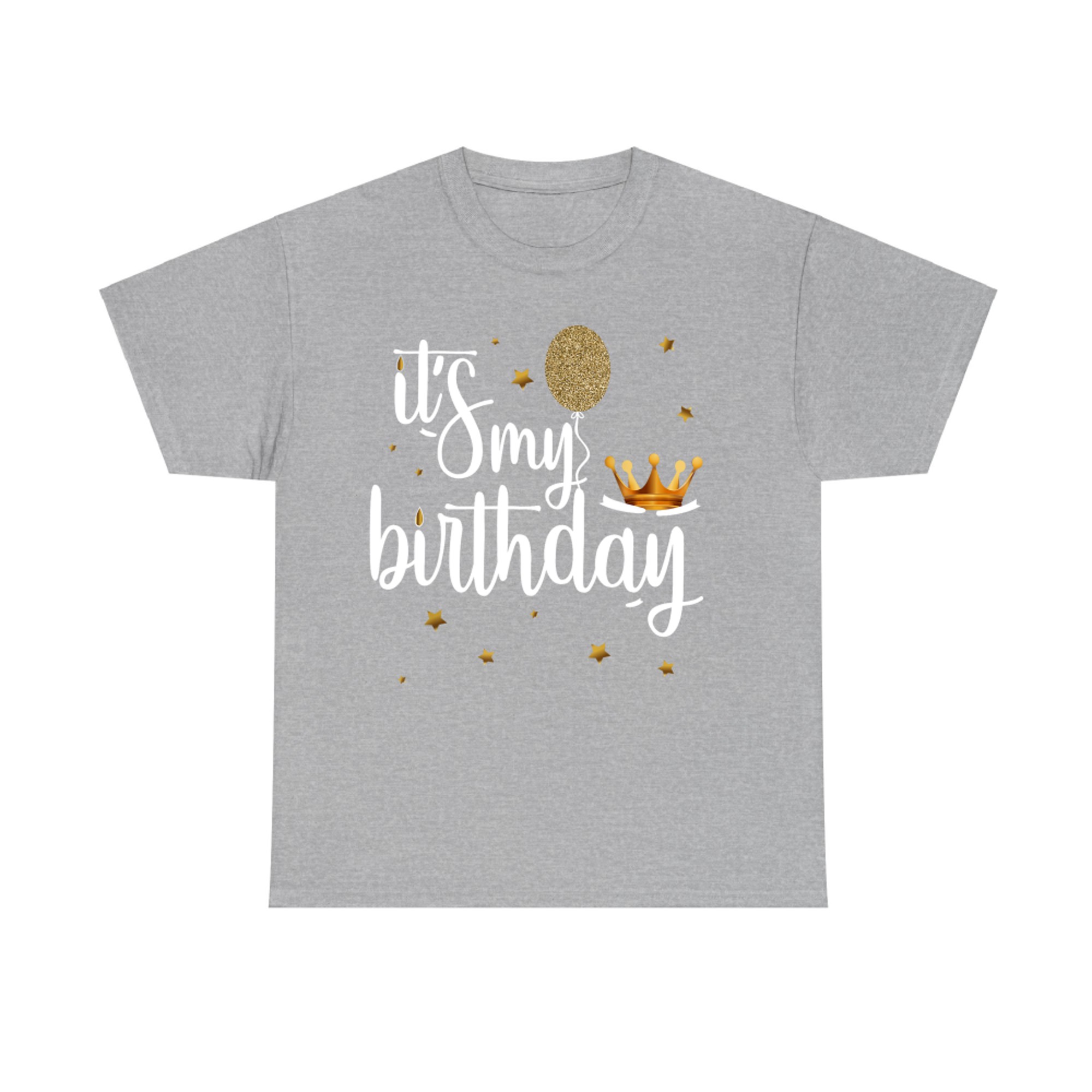 Its My Birthday Shirt Women Girl Kids Funny Crown Balloons T-Shirt