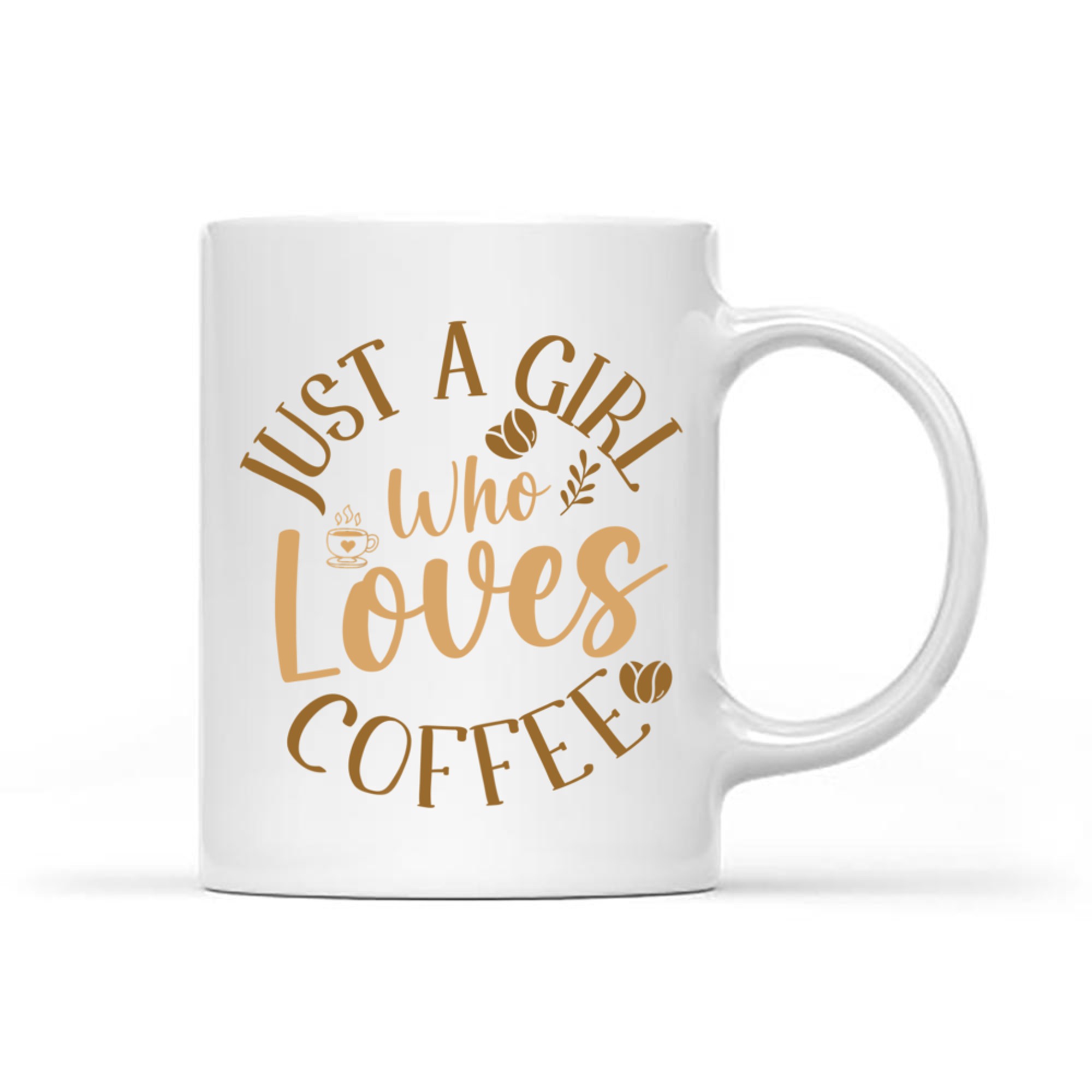Just A Girl Who Loves Coffee Cute Coffee Lover Mug