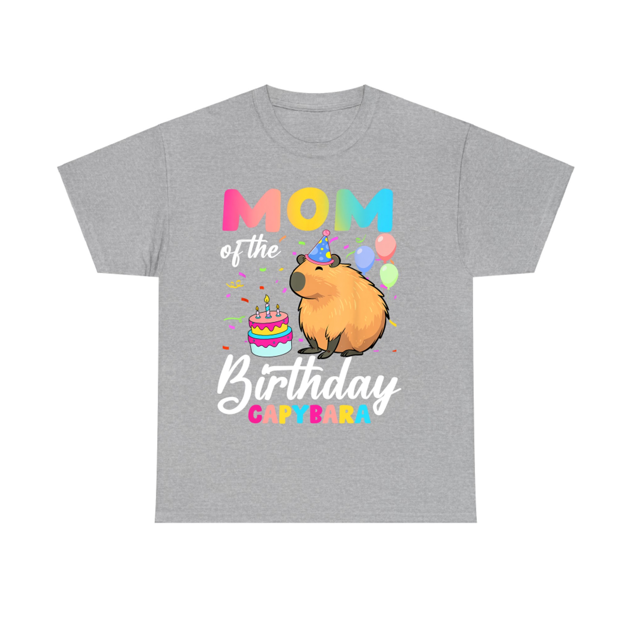 Mom Of The Birthday Capybara Girl Bday Party Family T-Shirt