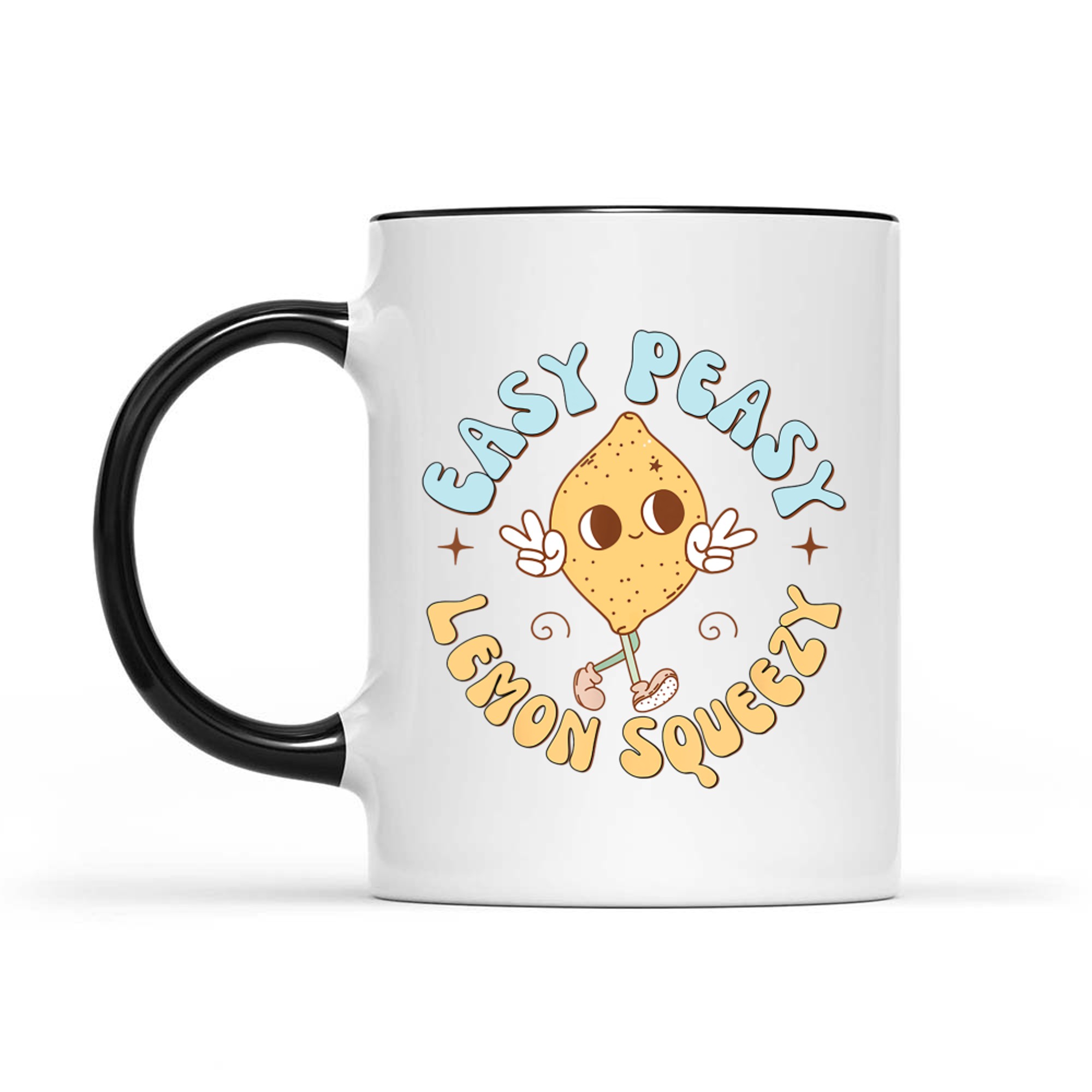 Retro Easy Peasy Lemon Squeezy Hello Summer Vacation Mug