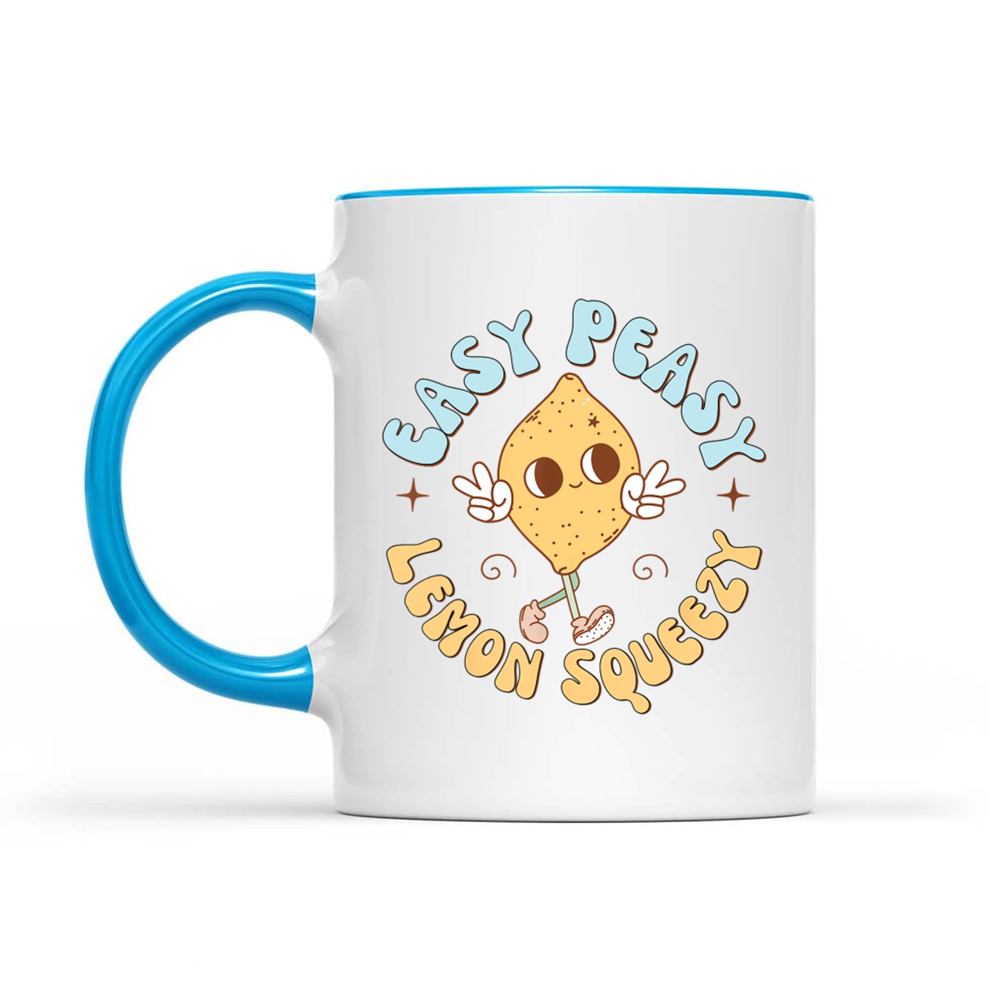 Retro Easy Peasy Lemon Squeezy Hello Summer Vacation Mug