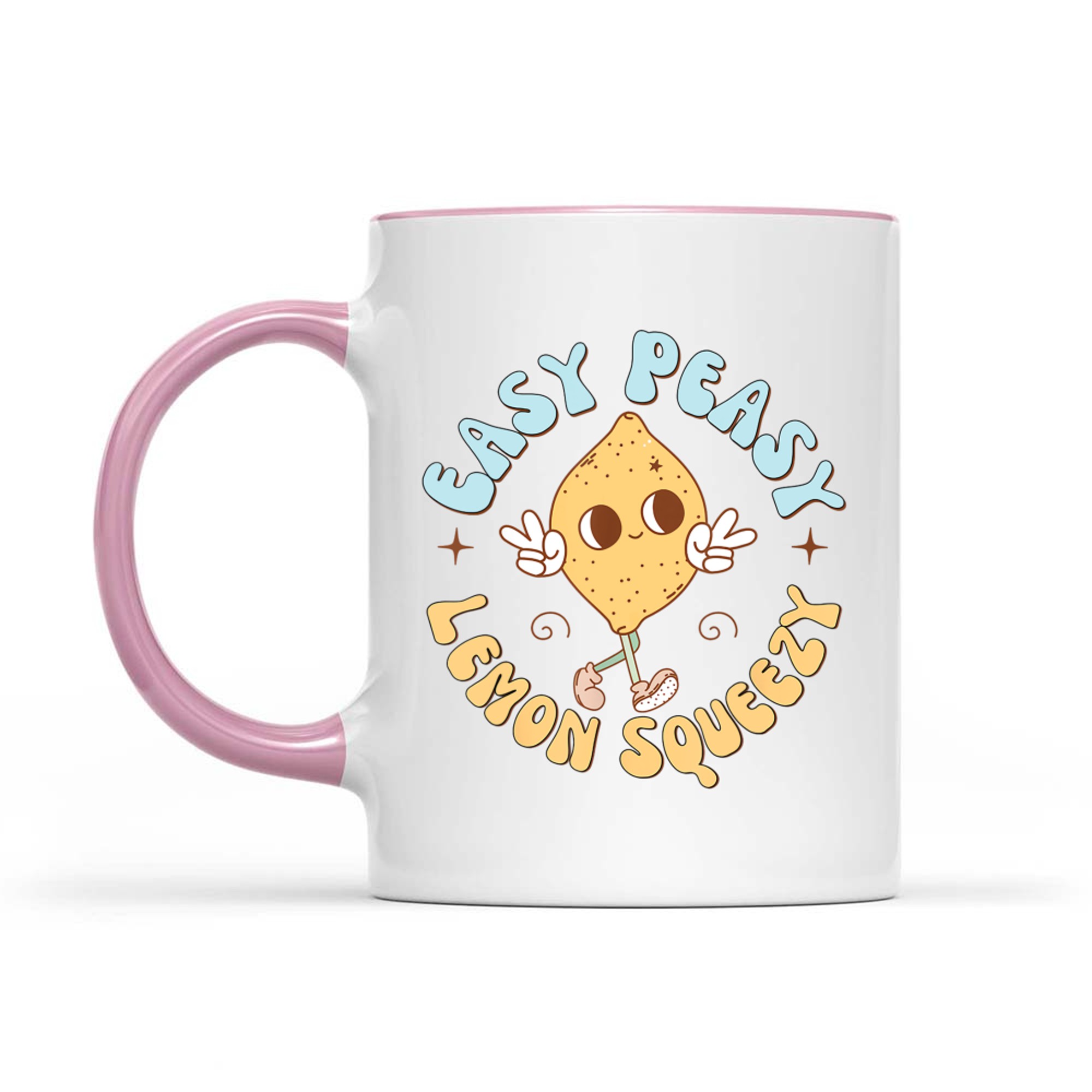 Retro Easy Peasy Lemon Squeezy Hello Summer Vacation Mug