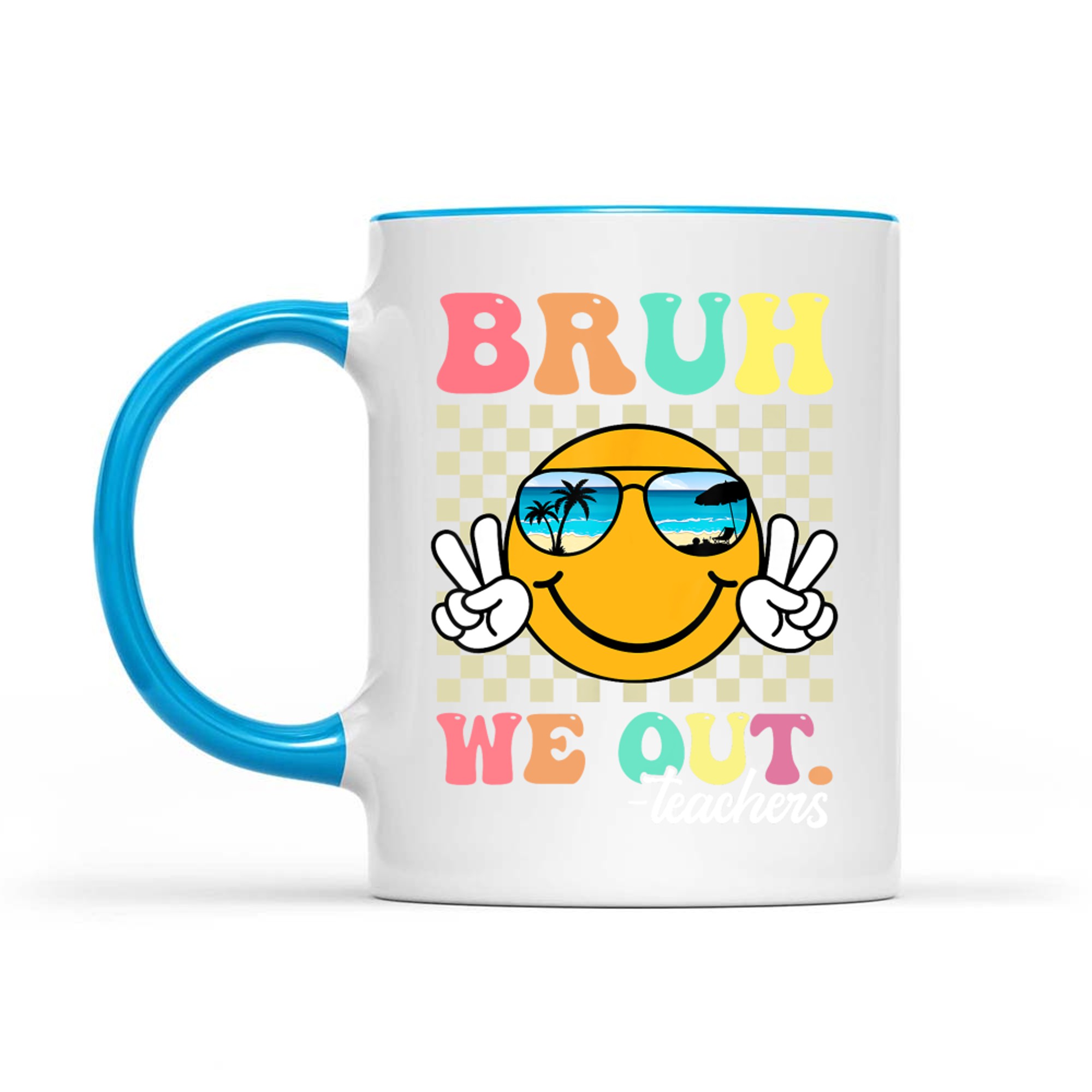 Retro End Of School Year Teacher Summer Bruh We Out Teachers Mug