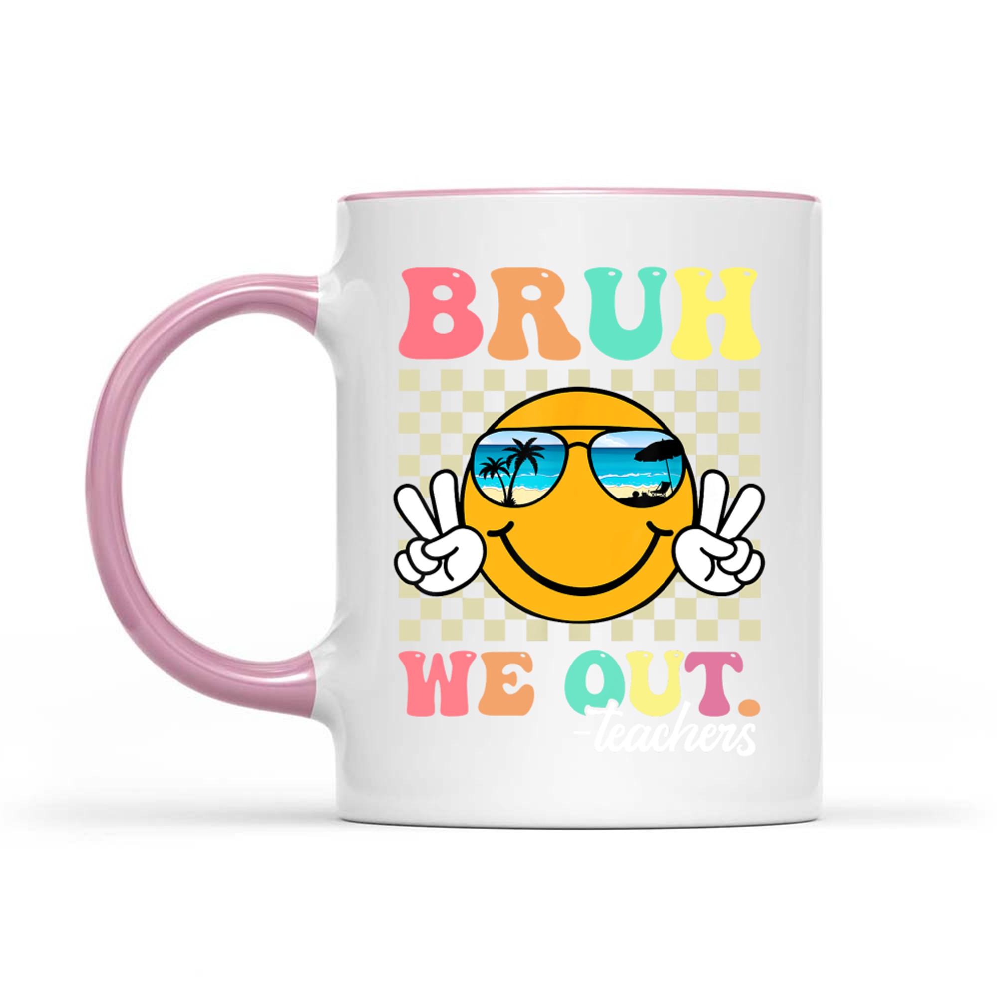 Retro End Of School Year Teacher Summer Bruh We Out Teachers Mug