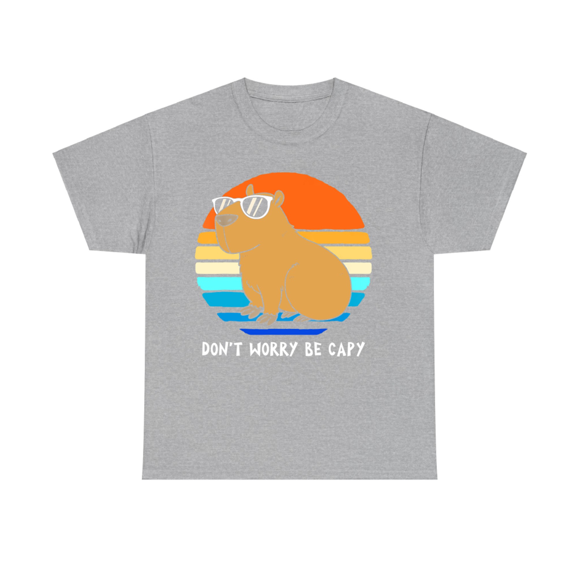 Retro Rodent Funny Capybara Dont Be Worry Be Capy T-Shirt