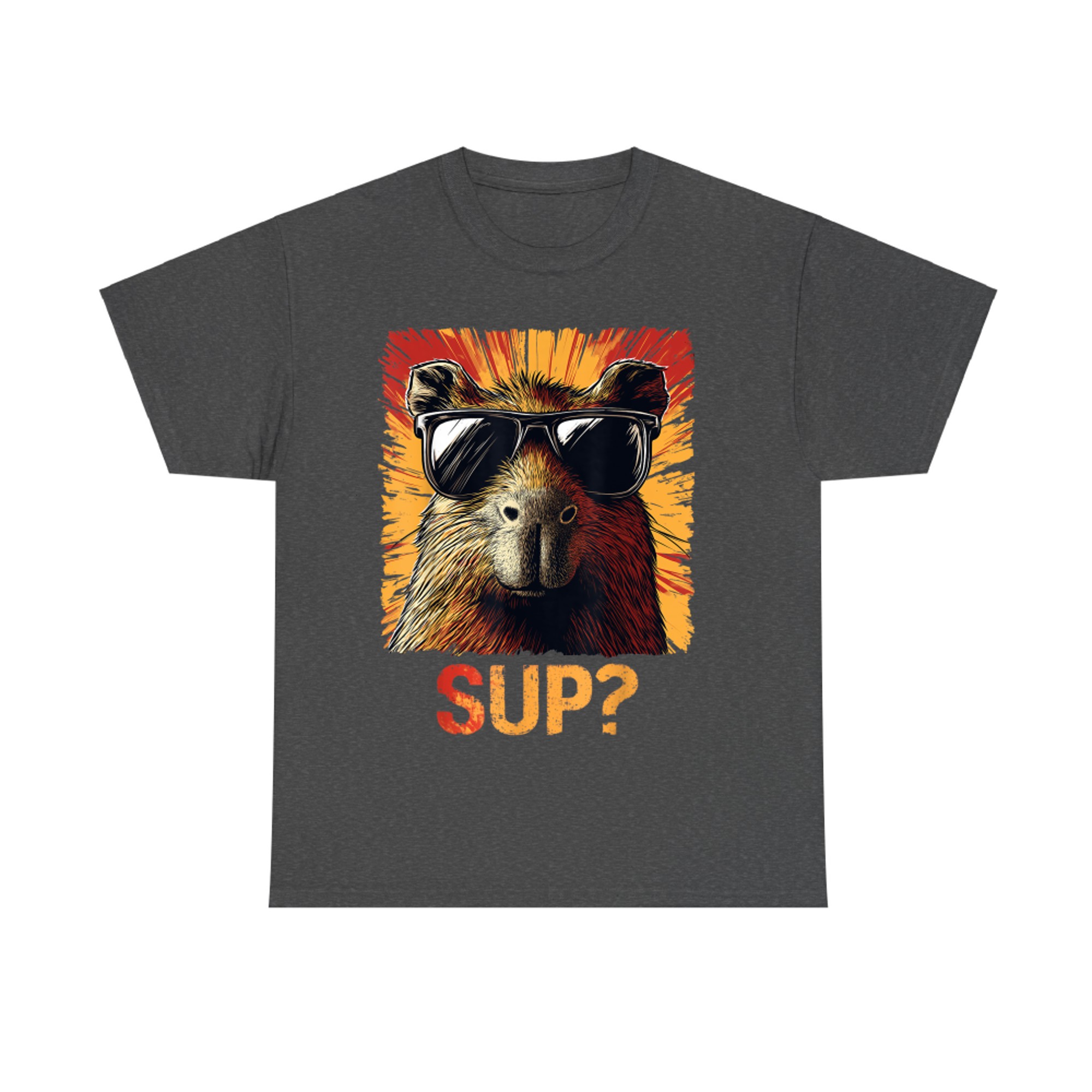 Sup Funny Graphic Capybara T-Shirt